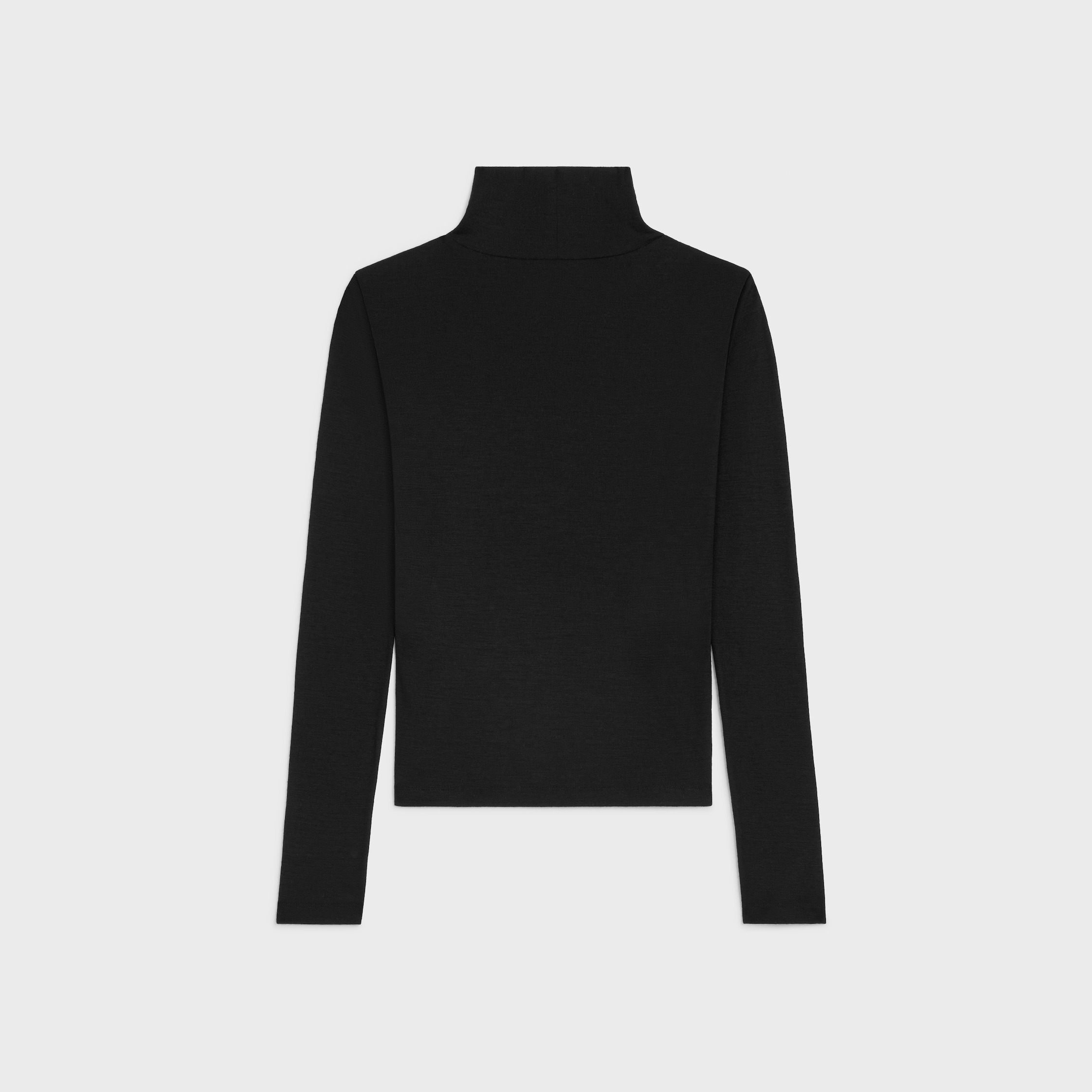 turtleneck top IN wool jersey - 2