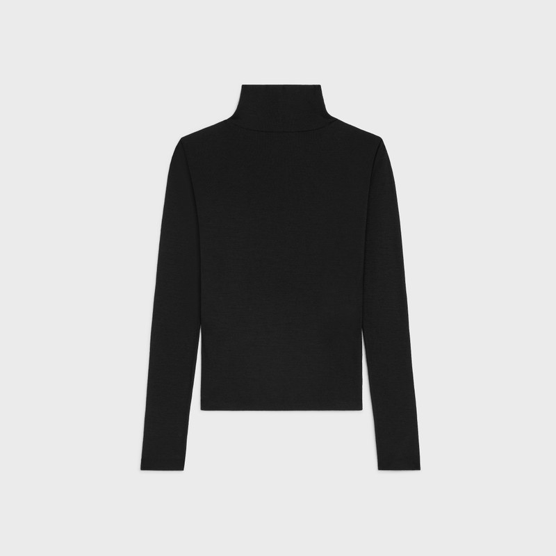 CELINE turtleneck top IN wool jersey outlook