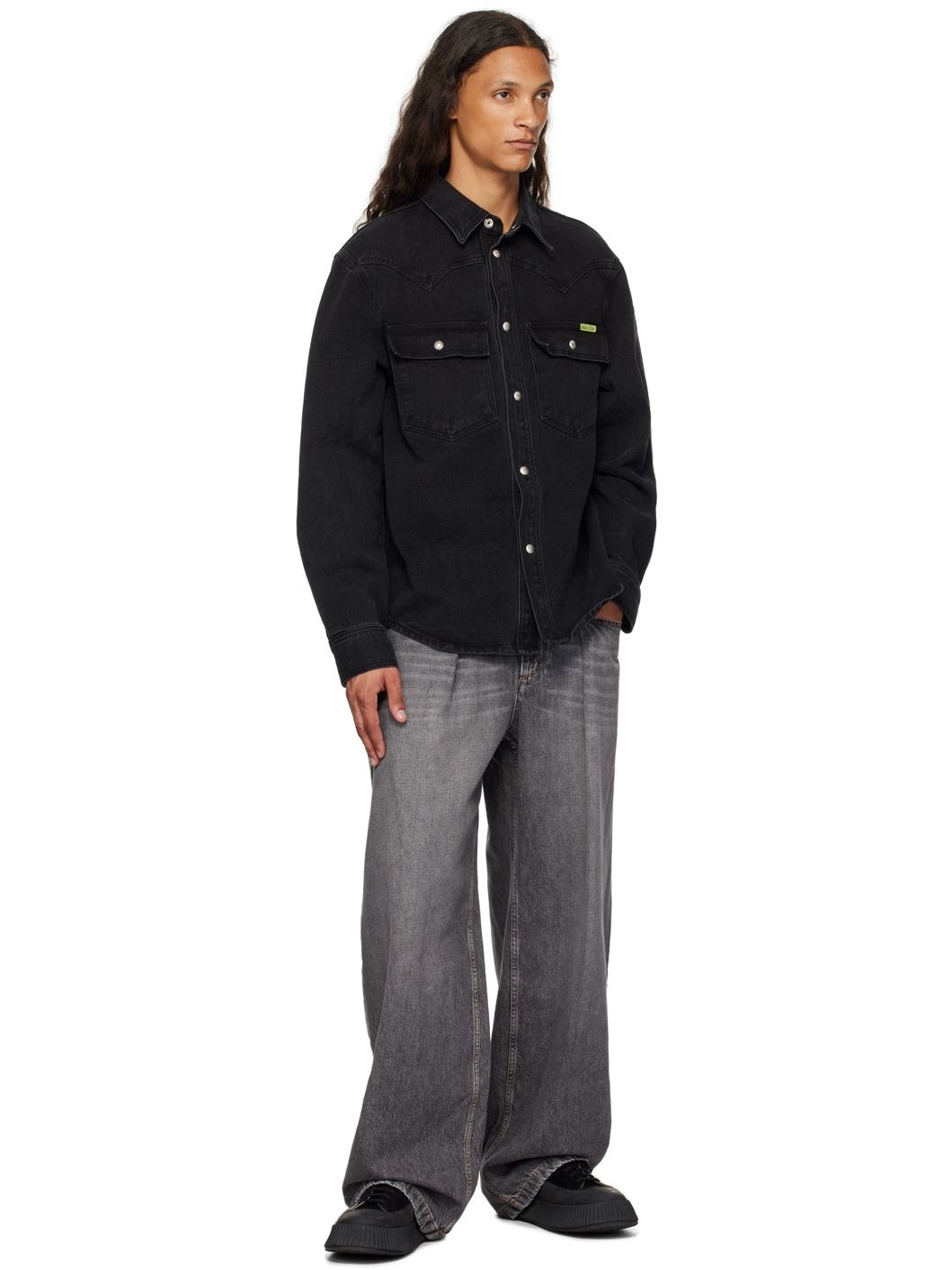 Black Cruisers Denim Shirt - 4