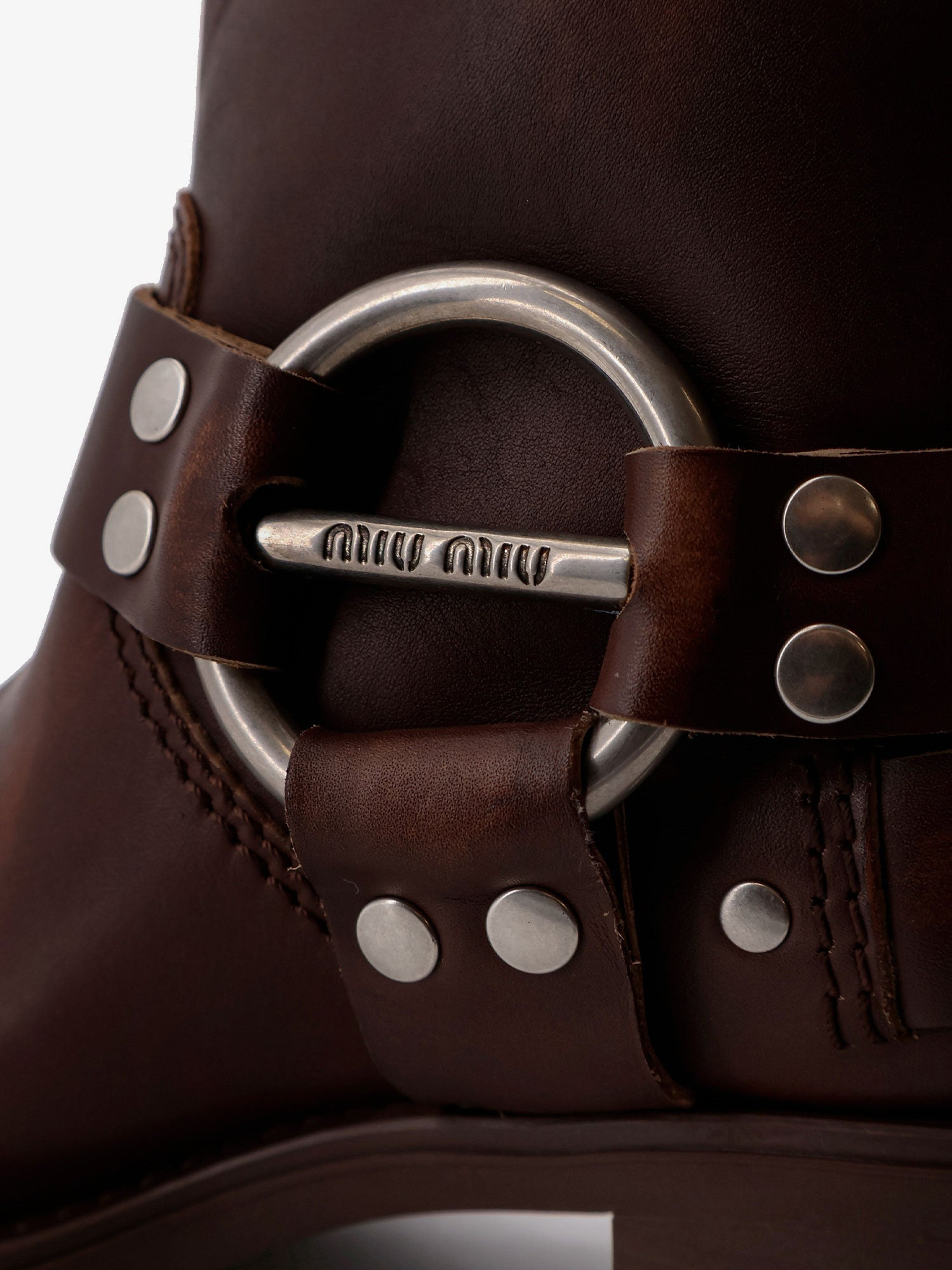 Miu Miu Leather Boots - 4