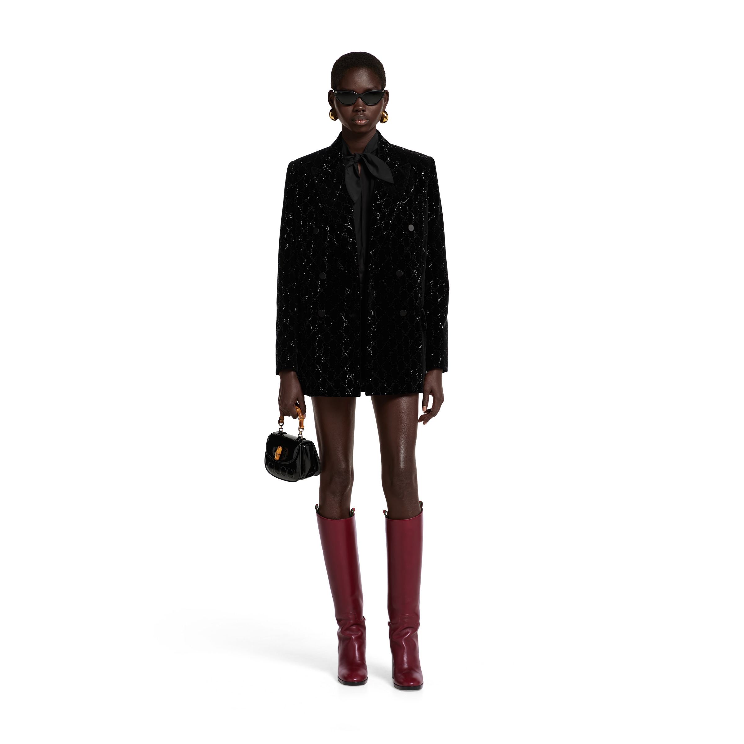 Embroidered cotton velvet jacket - 2