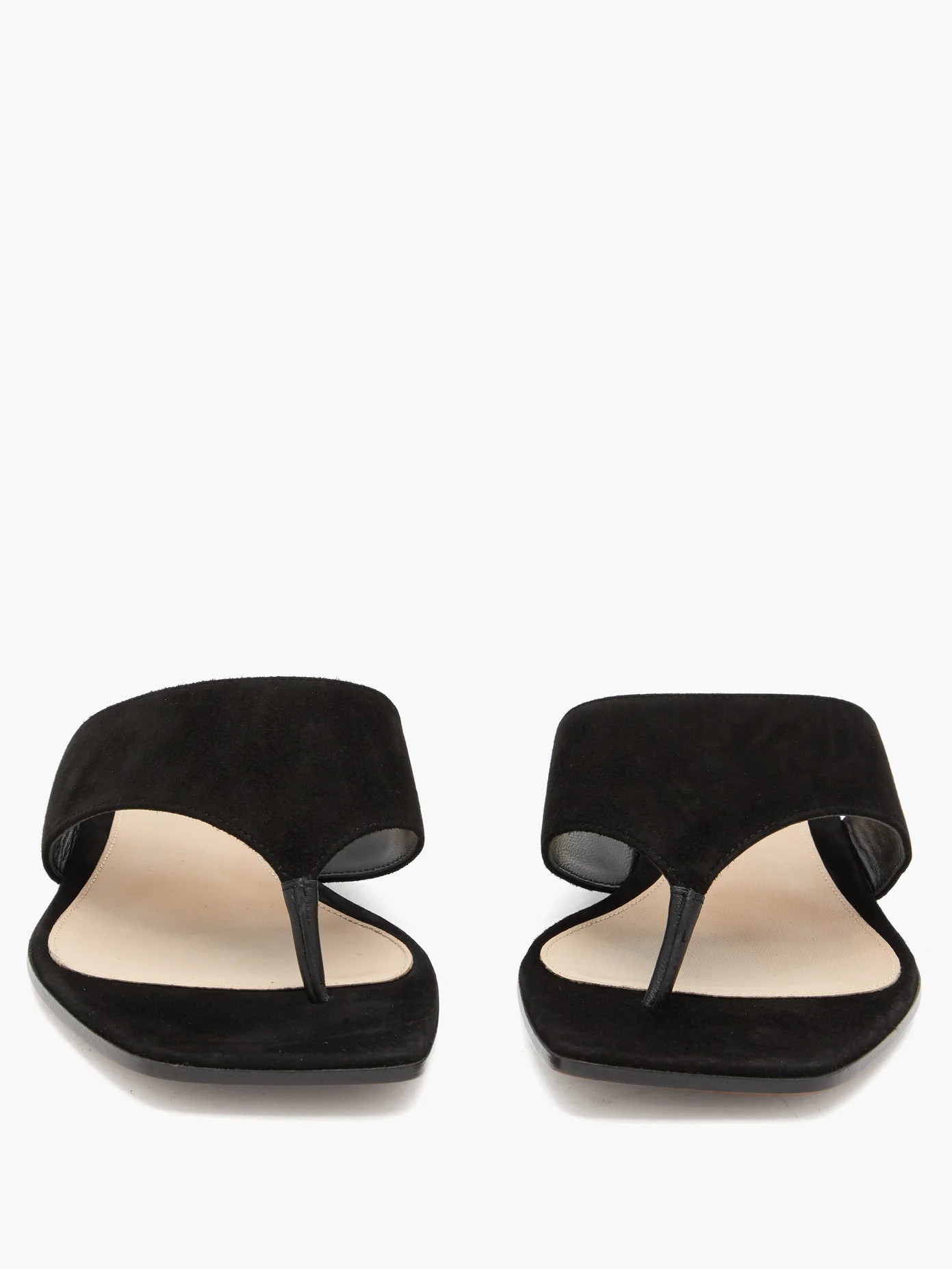 Thong suede sandals - 5