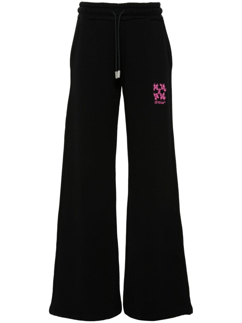 Arrows-embroidered straight trousers - 1