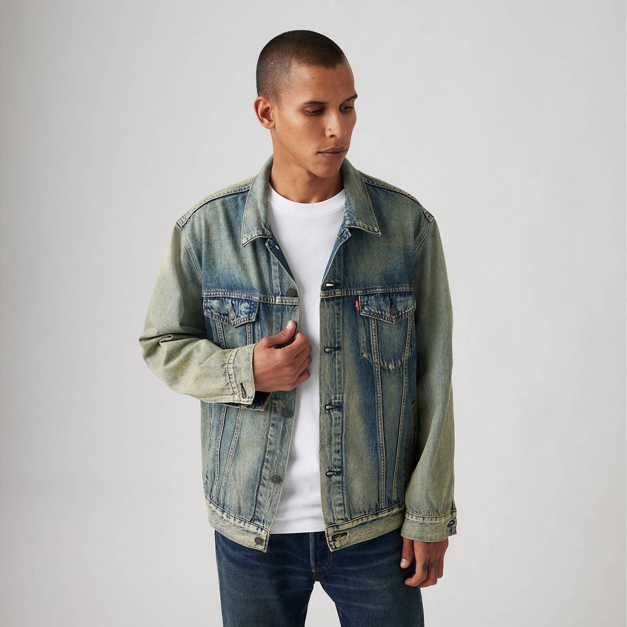 LIGHTWEIGHT RELAXED FIT TRUCKER JACKET - 3