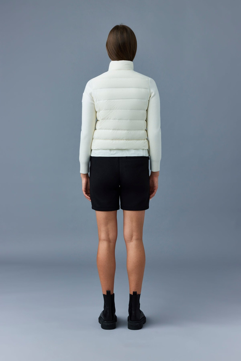 OCEANE Recycled hybrid jacket with rib knit sleeves 4