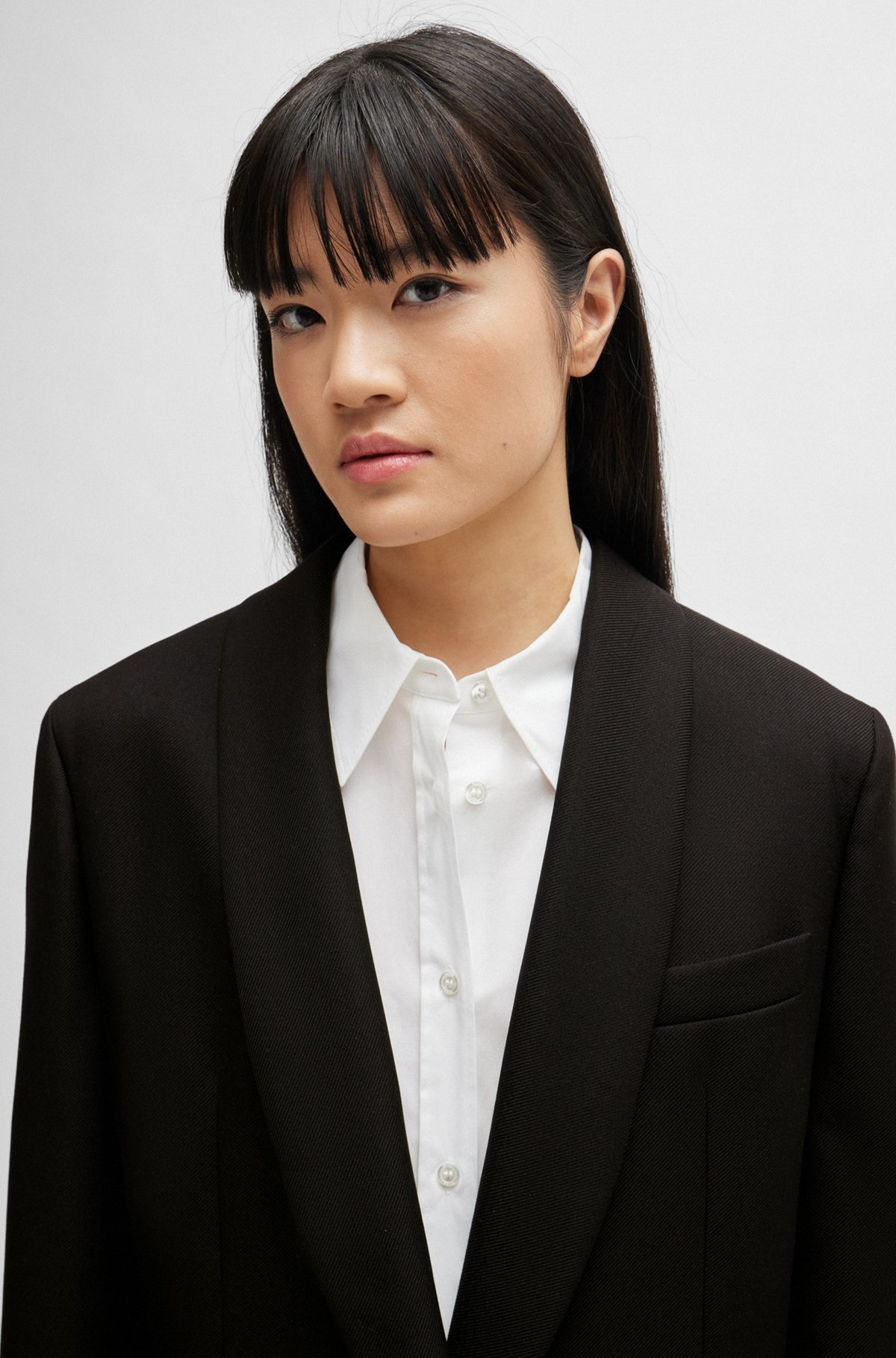 OVERSIZE-FIT JACKET IN VIRGIN-WOOL TWILL - 5