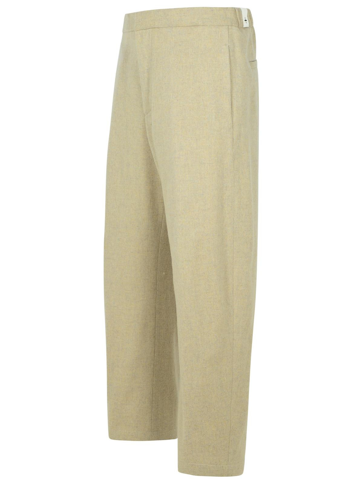 Jil Sander Beige Virgin Wool Trousers Men - 2