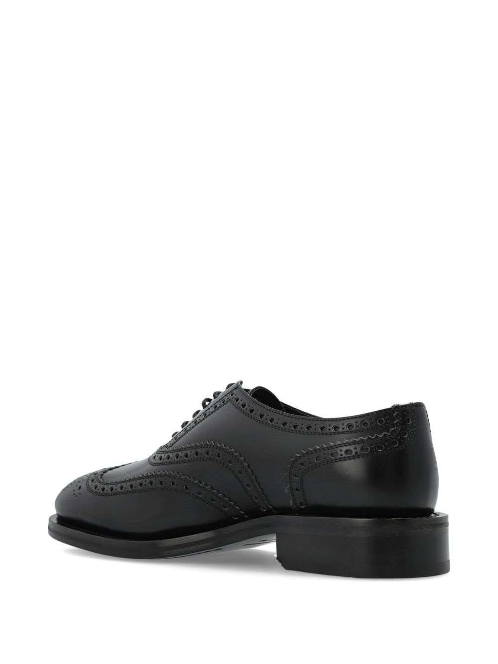 brogue-style leather Oxford shoes - 3