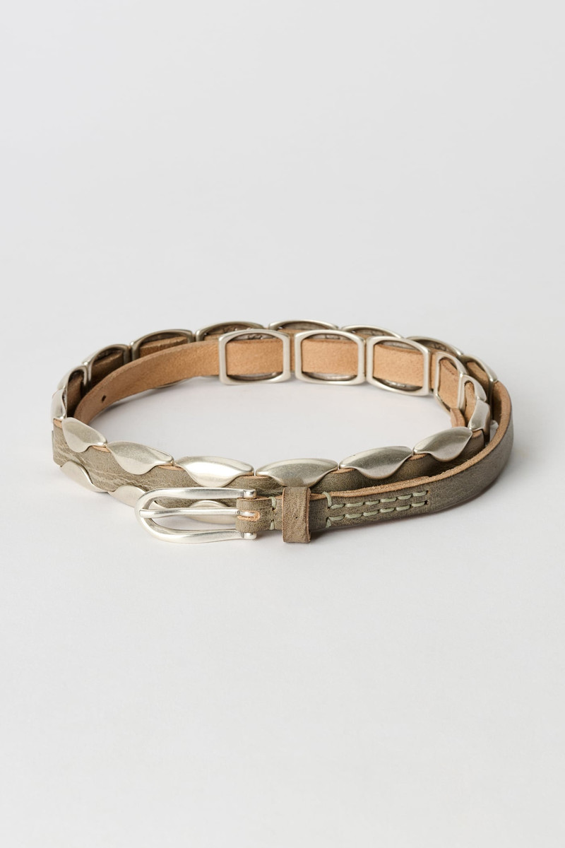 Billow Belt Overcast Blue Leather 1