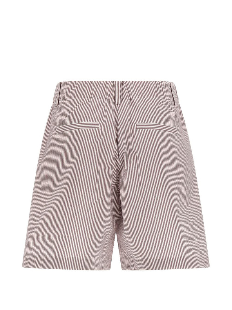 Brunello Cucinelli button-fastening striped shorts outlook