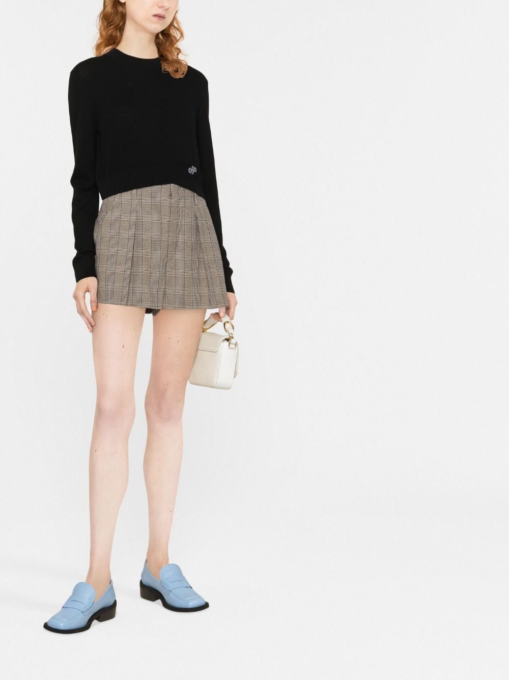 logo patch cropped jumper - 2