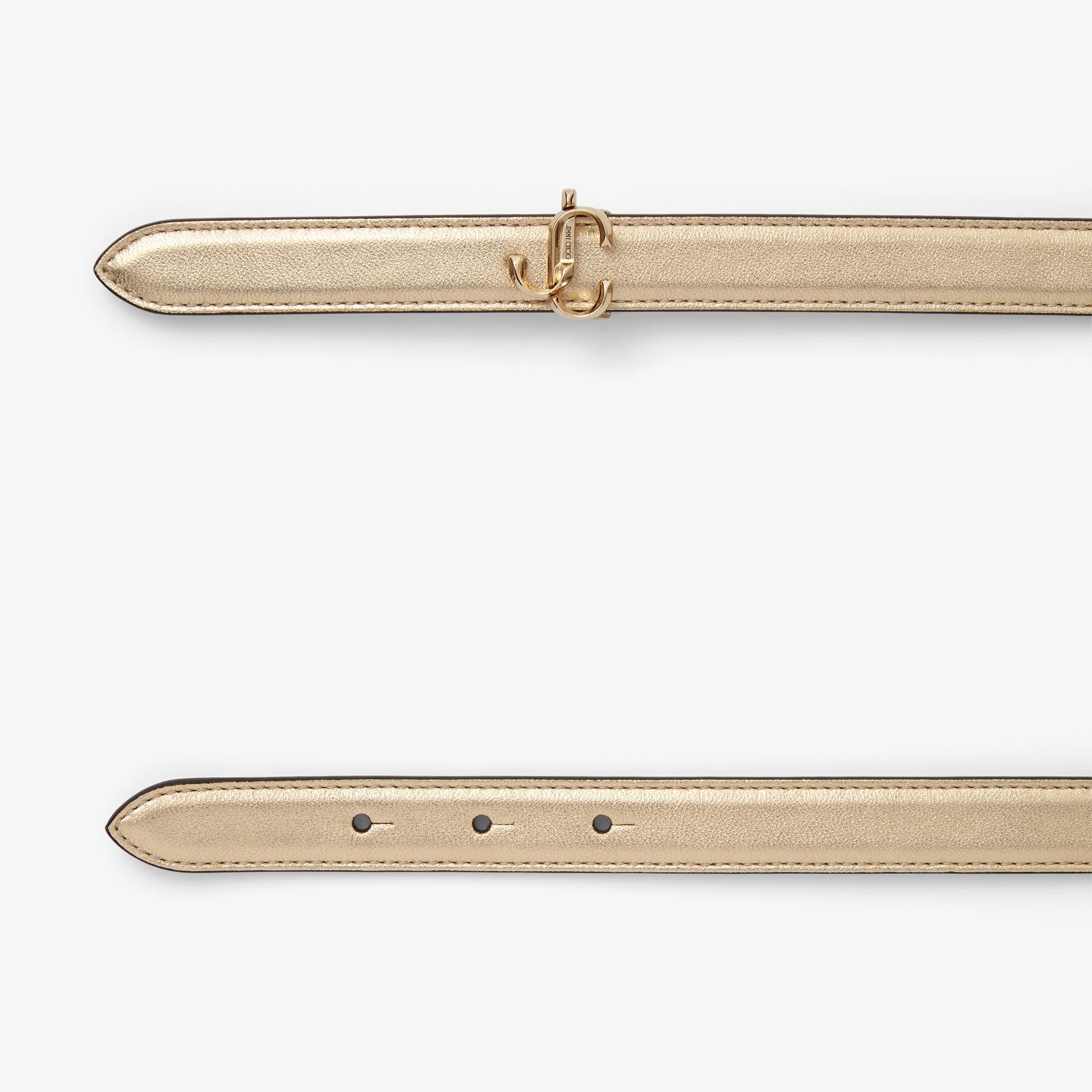 Mini Felisa
Gold Metallic Nappa Belt with JC Emblem - 2