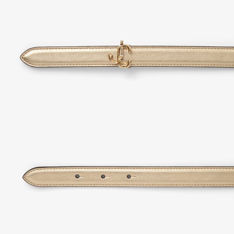 JIMMY CHOO Mini Felisa
Gold Metallic Nappa Belt with JC Emblem outlook