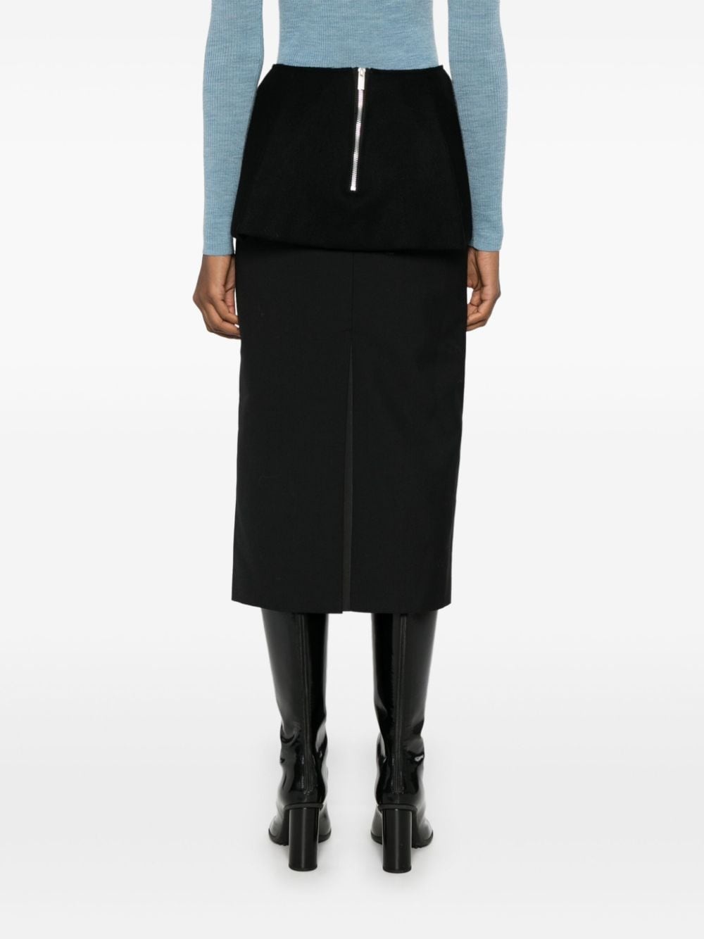 layered midi skirt - 4