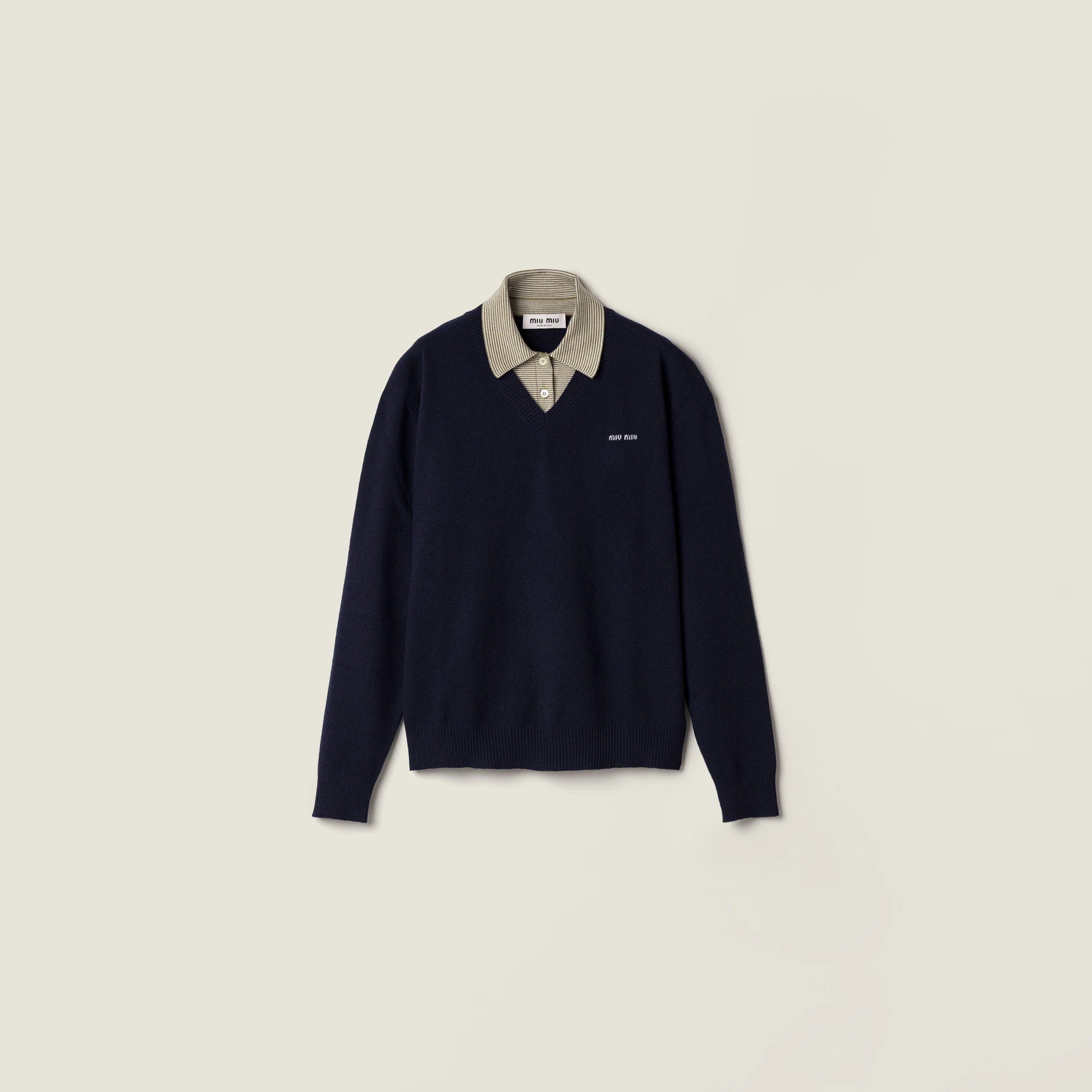 Wool and cashmere sweater - 1