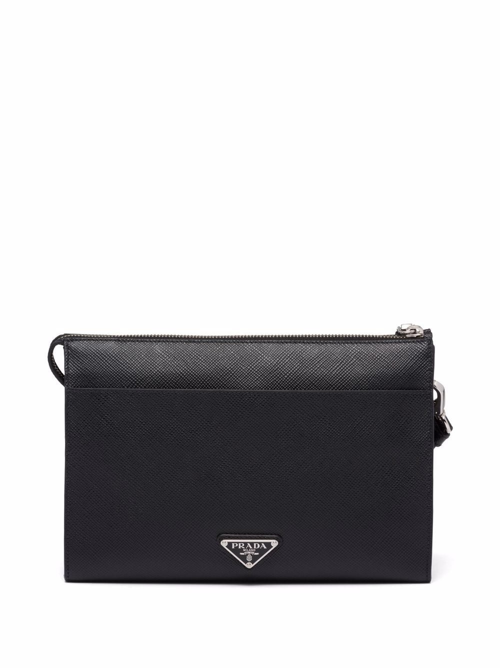 embossed logo clutch - 2