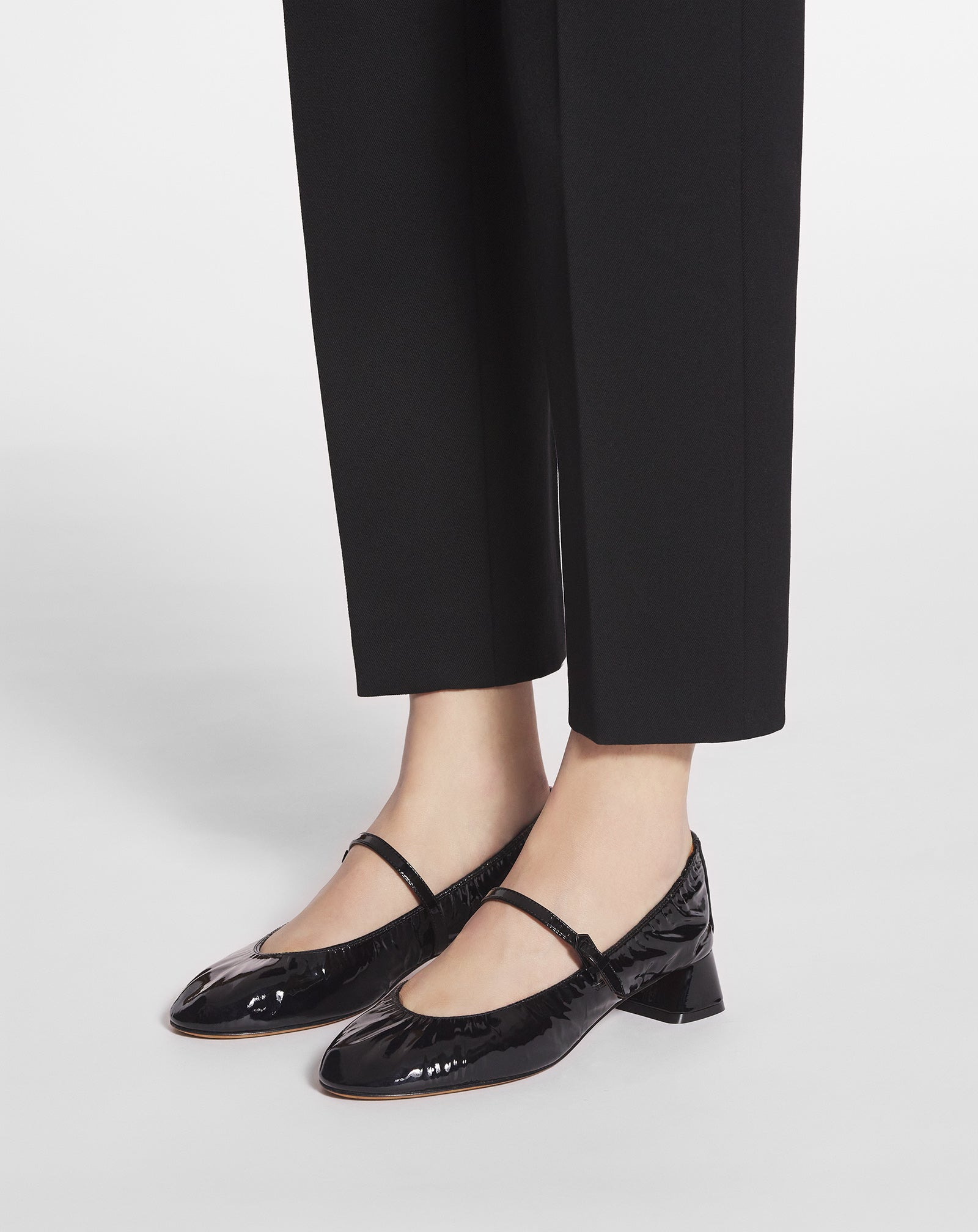 THE BALLERINA HEELED MARY JANE IN GLOSSY LEATHER - 6