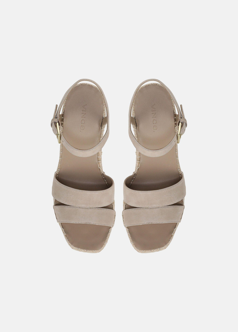 Gwen Suede Espadrille Wedge Sandals 4