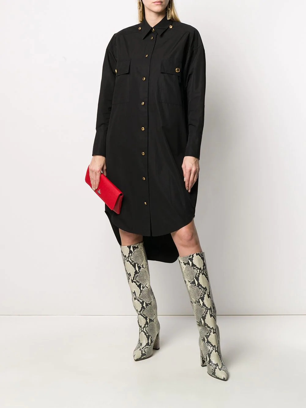 buttoned shirt dress - 2