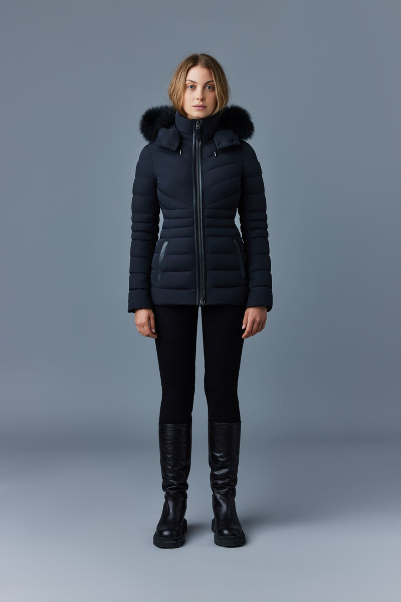 PATSY-BX Agile 360 down jacket with blue fox fur 3
