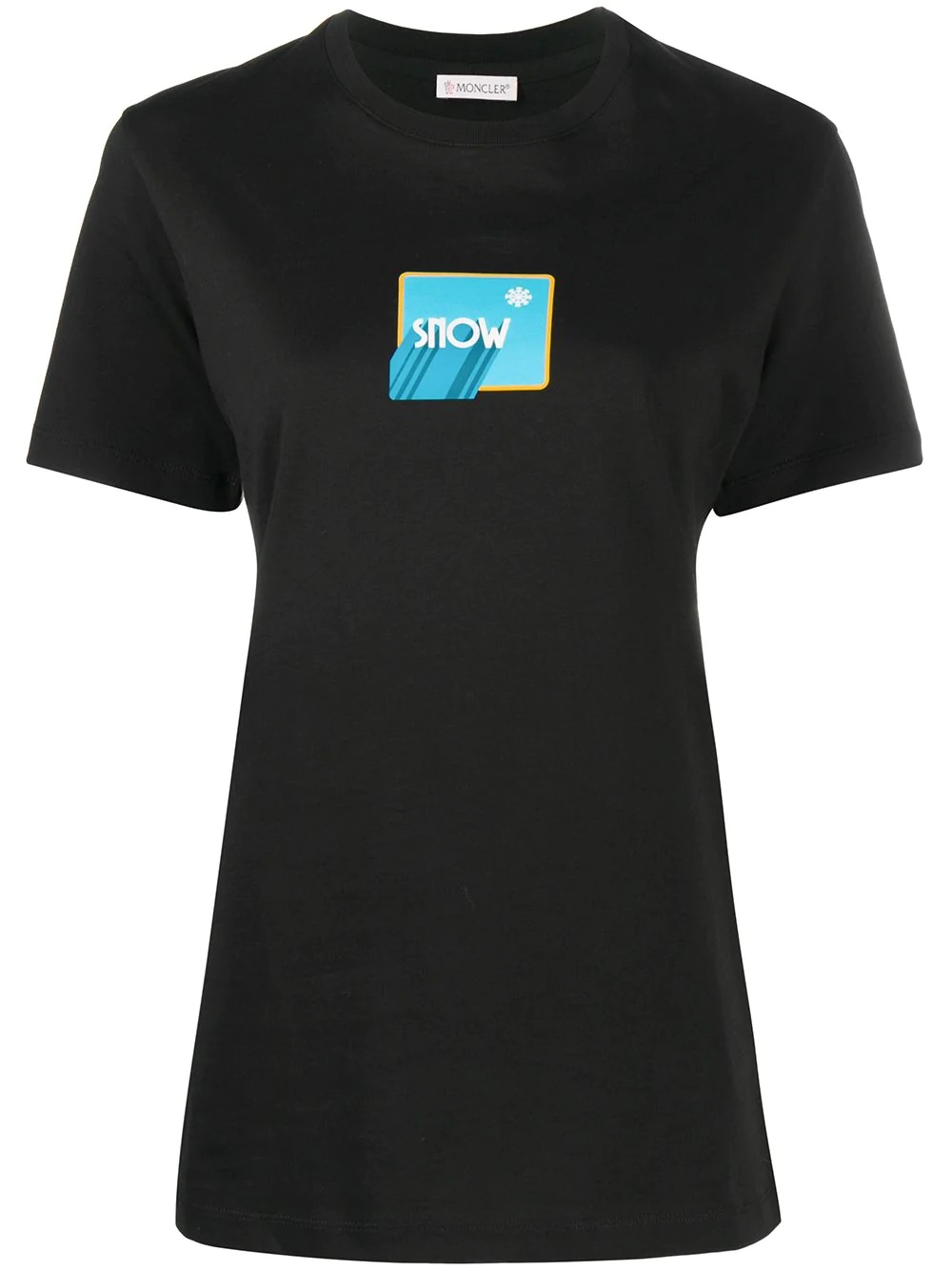 snow box logo print T-shirt - 1