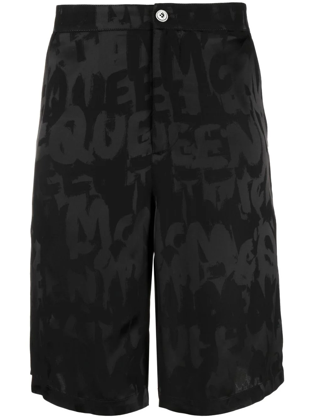 Graffiti logo-jacquard shorts - 1