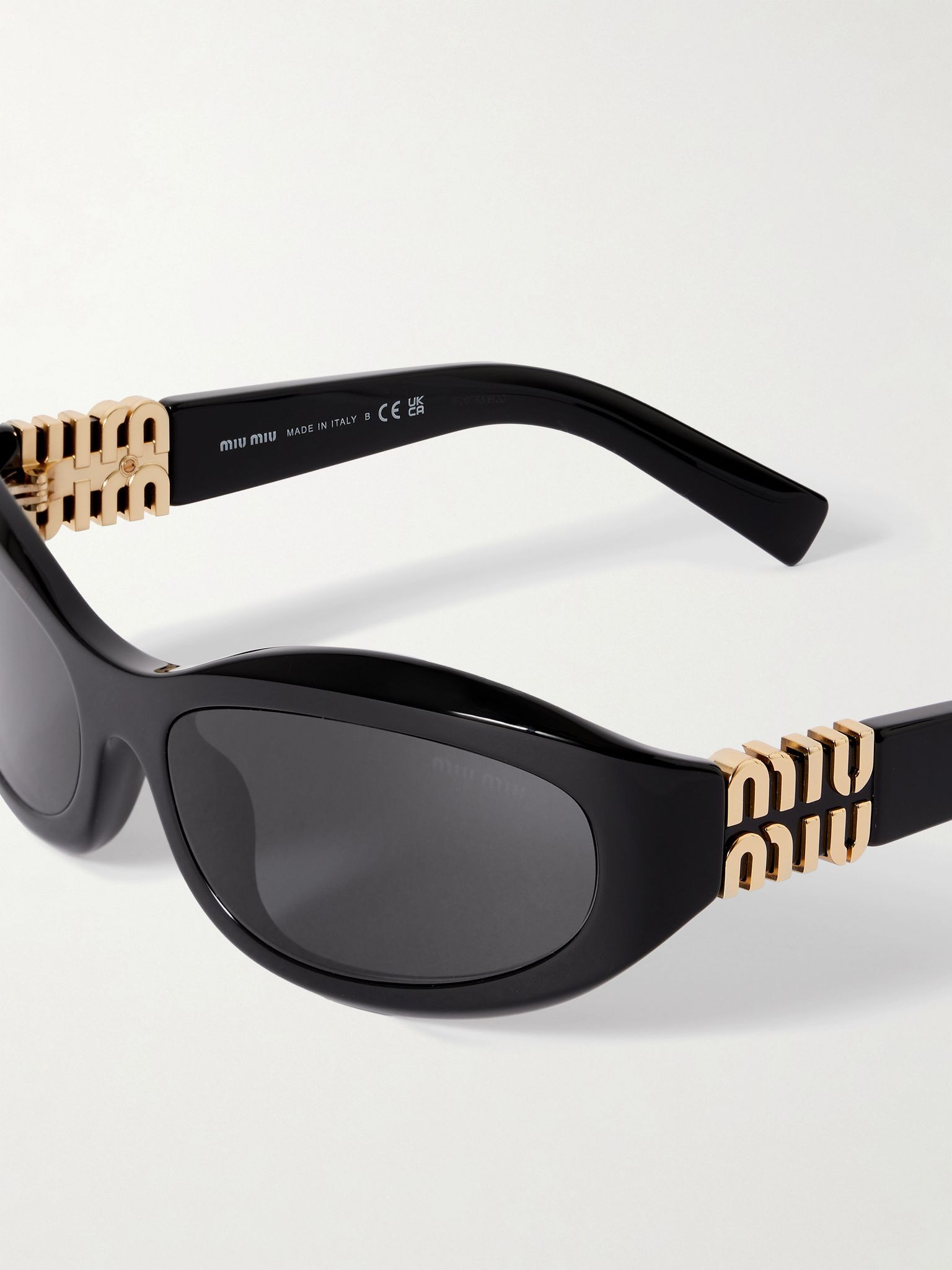 Miu Miu Glimpse D-frame acetate sunglasses Black | REVERSIBLE