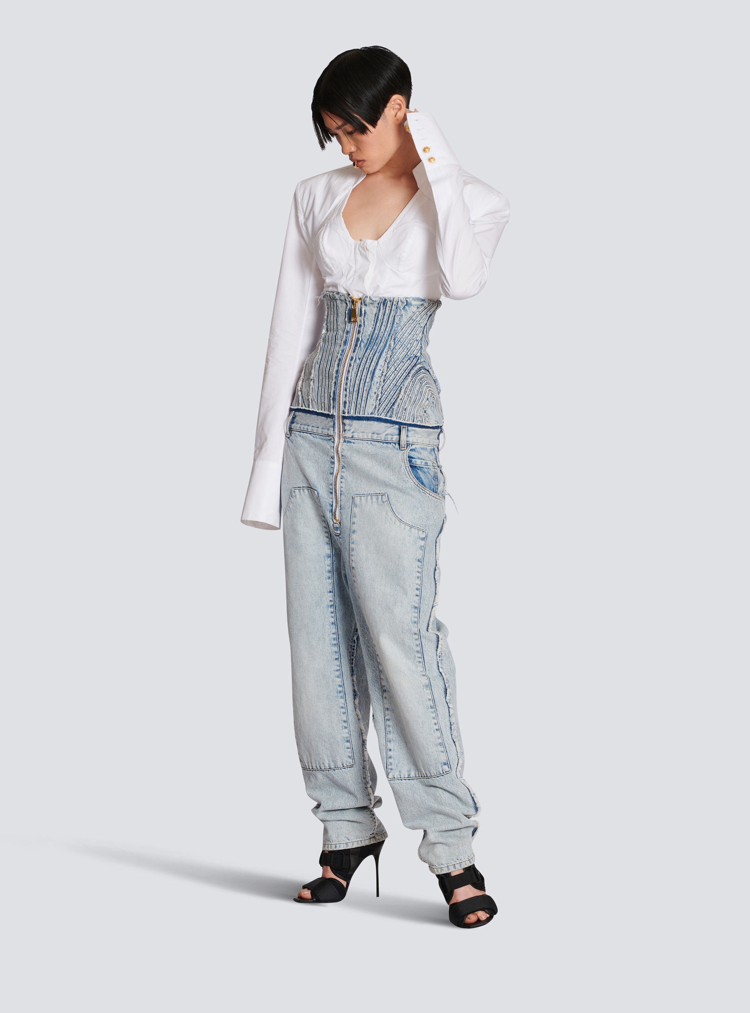 Cotton vintage boyfriend jeans - 2