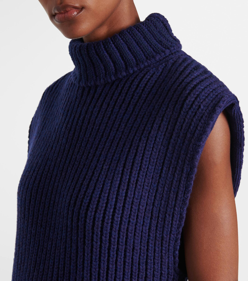 Turtleneck 스웨터 조끼 4