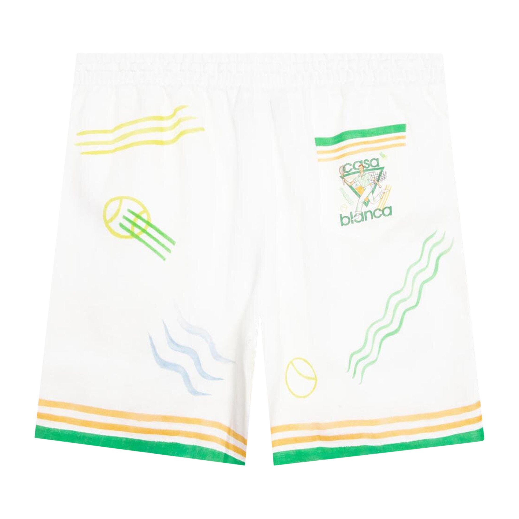 Casablanca Printed Linen Shorts 'Le Jeu' - 2