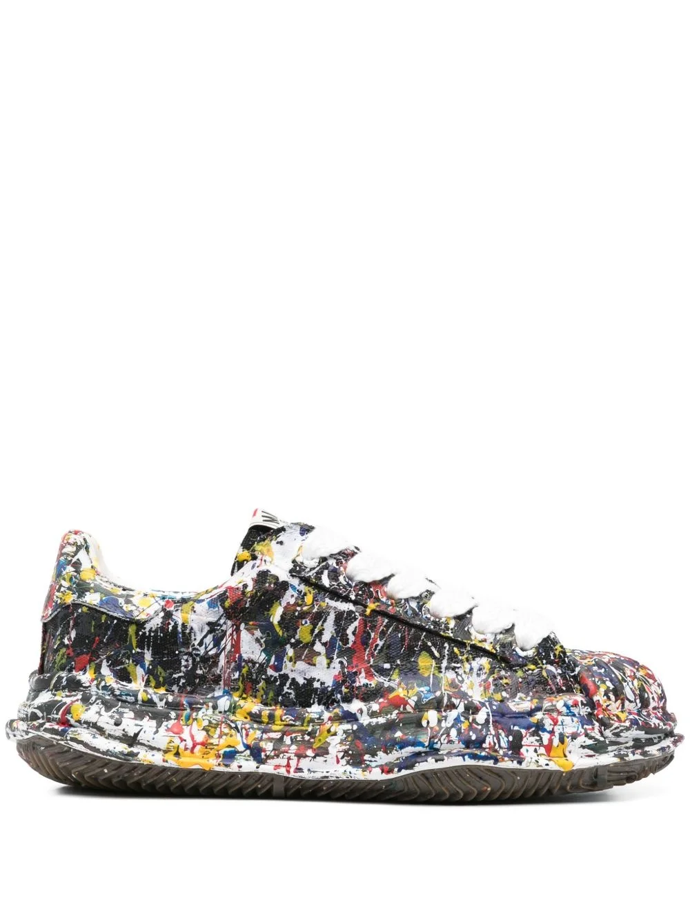 paint-splatter sneakers - 1
