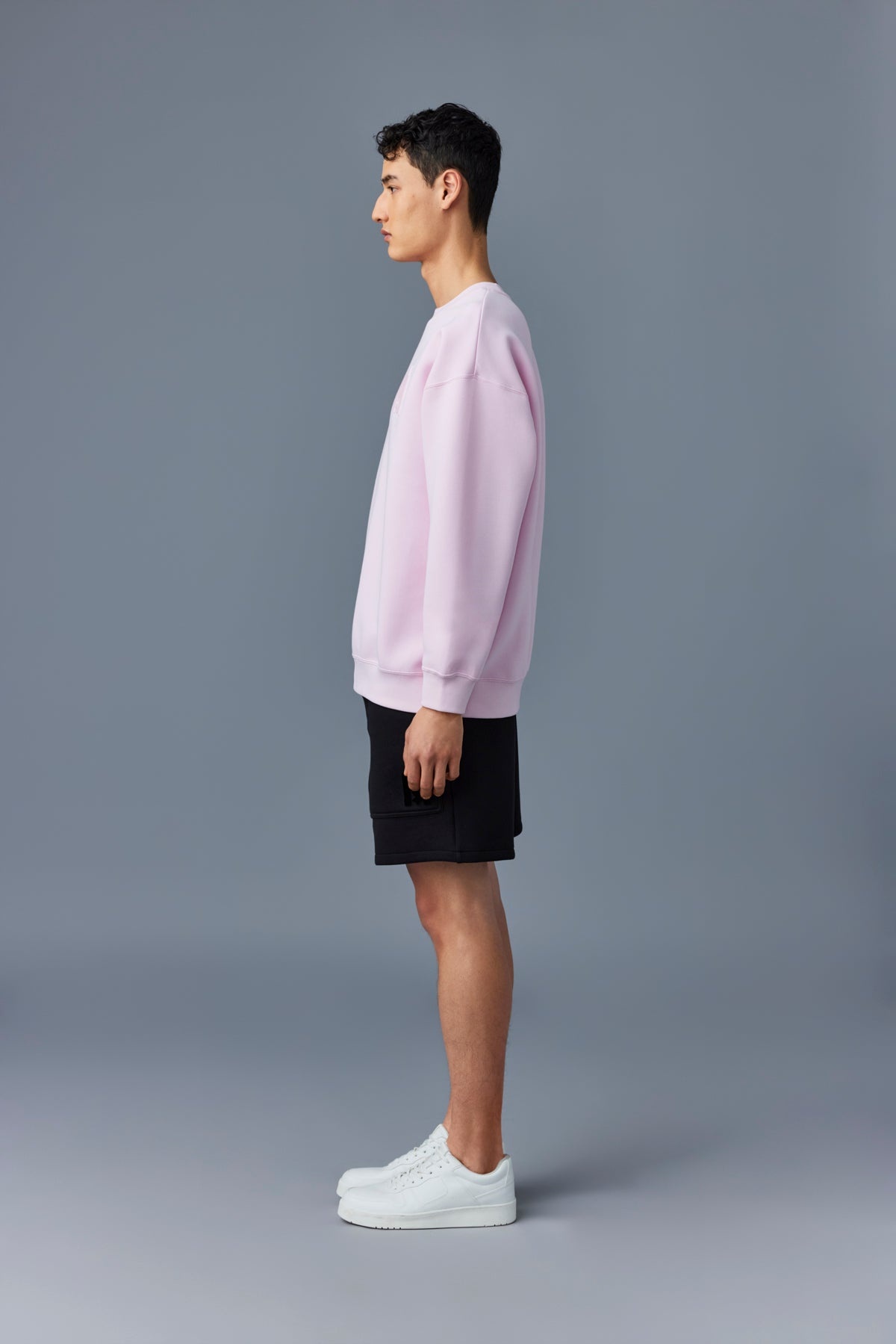 MAX Double face jersey sweatshirt with embroidered woodmark - 3