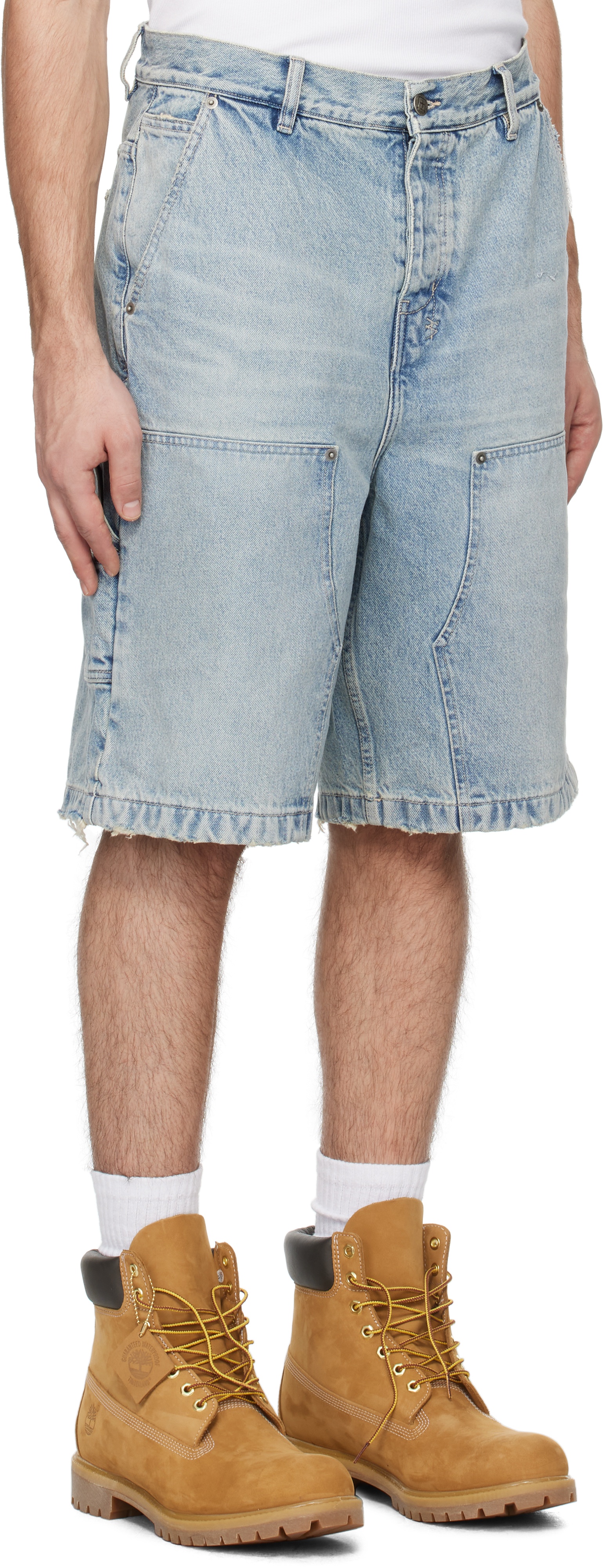 Blue MAXX Operator Champagne Denim Shorts - 2