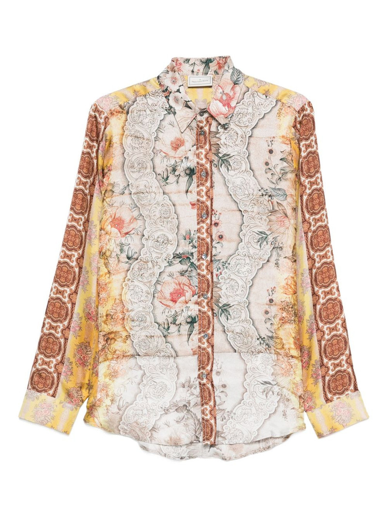 floral lace-detailed shirt 1