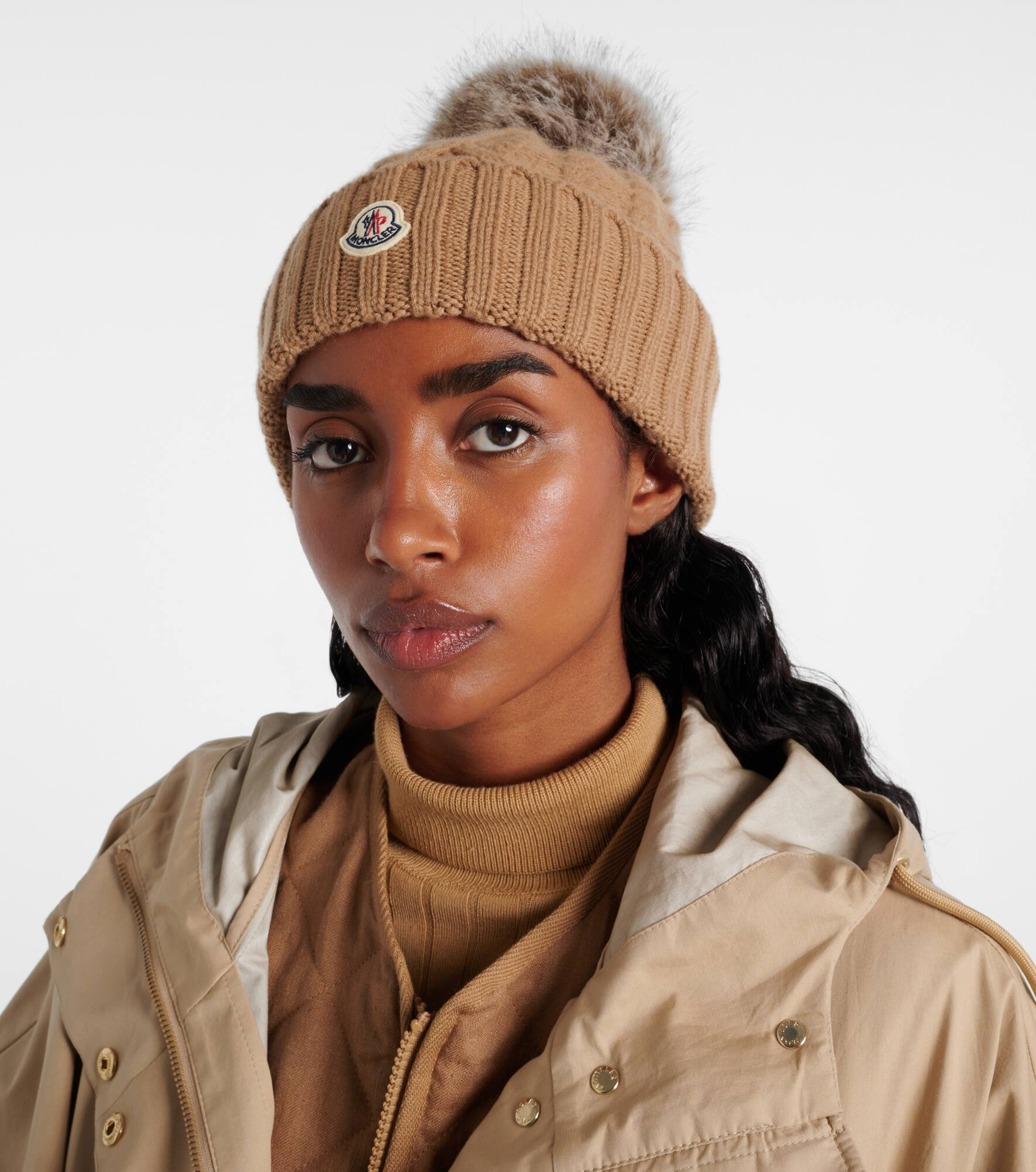 Logo wool and cashmere beanie - 2