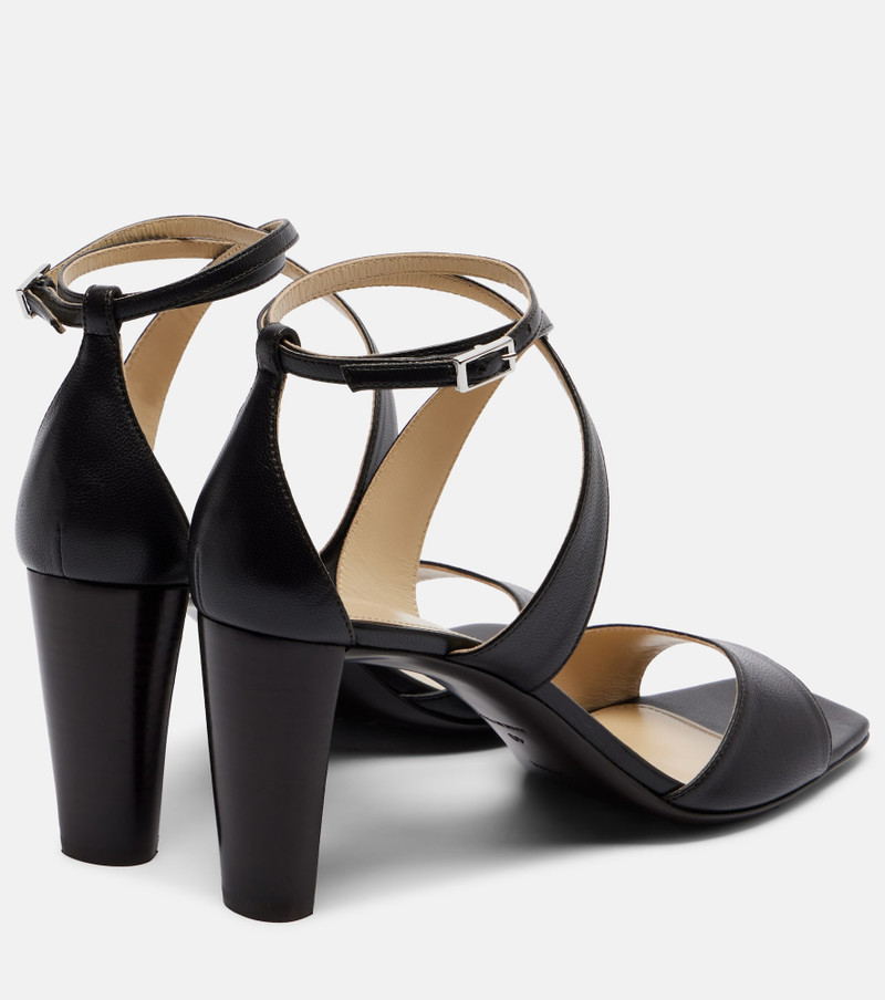 Lemaire Cross leather sandals outlook