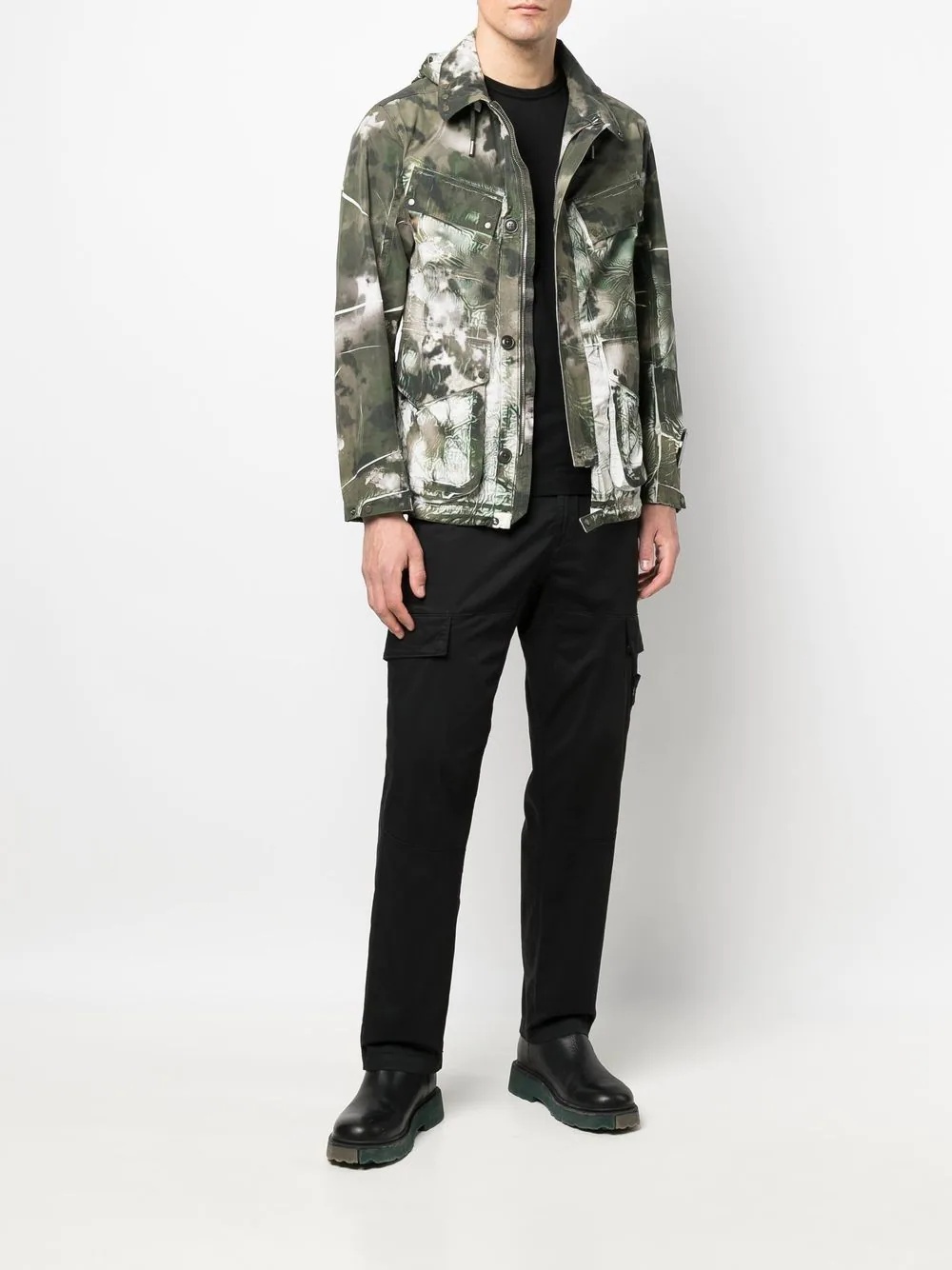 lightweight abstract-print jacket - 2