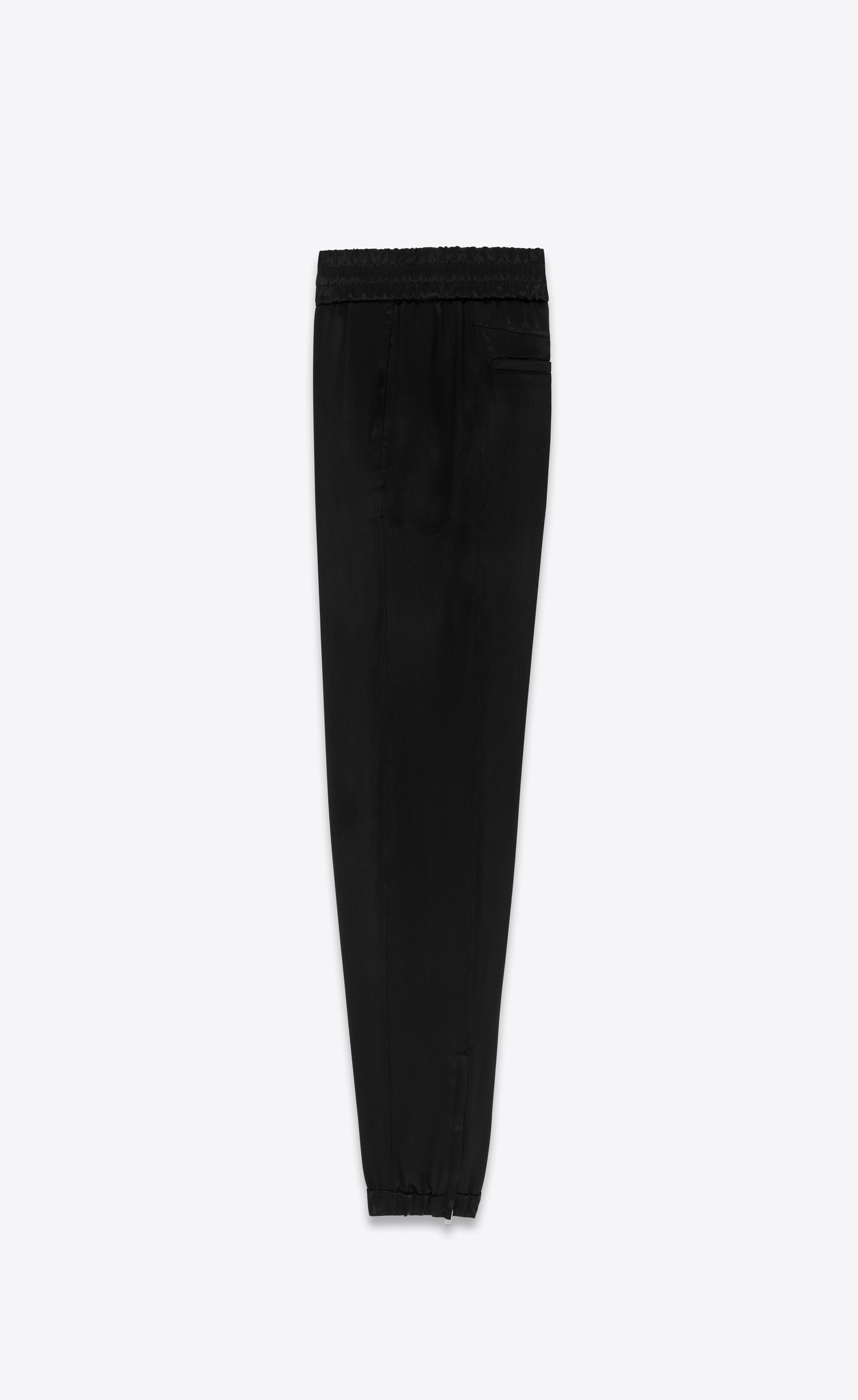 slim-fit sweatpants in crepe satin - 2