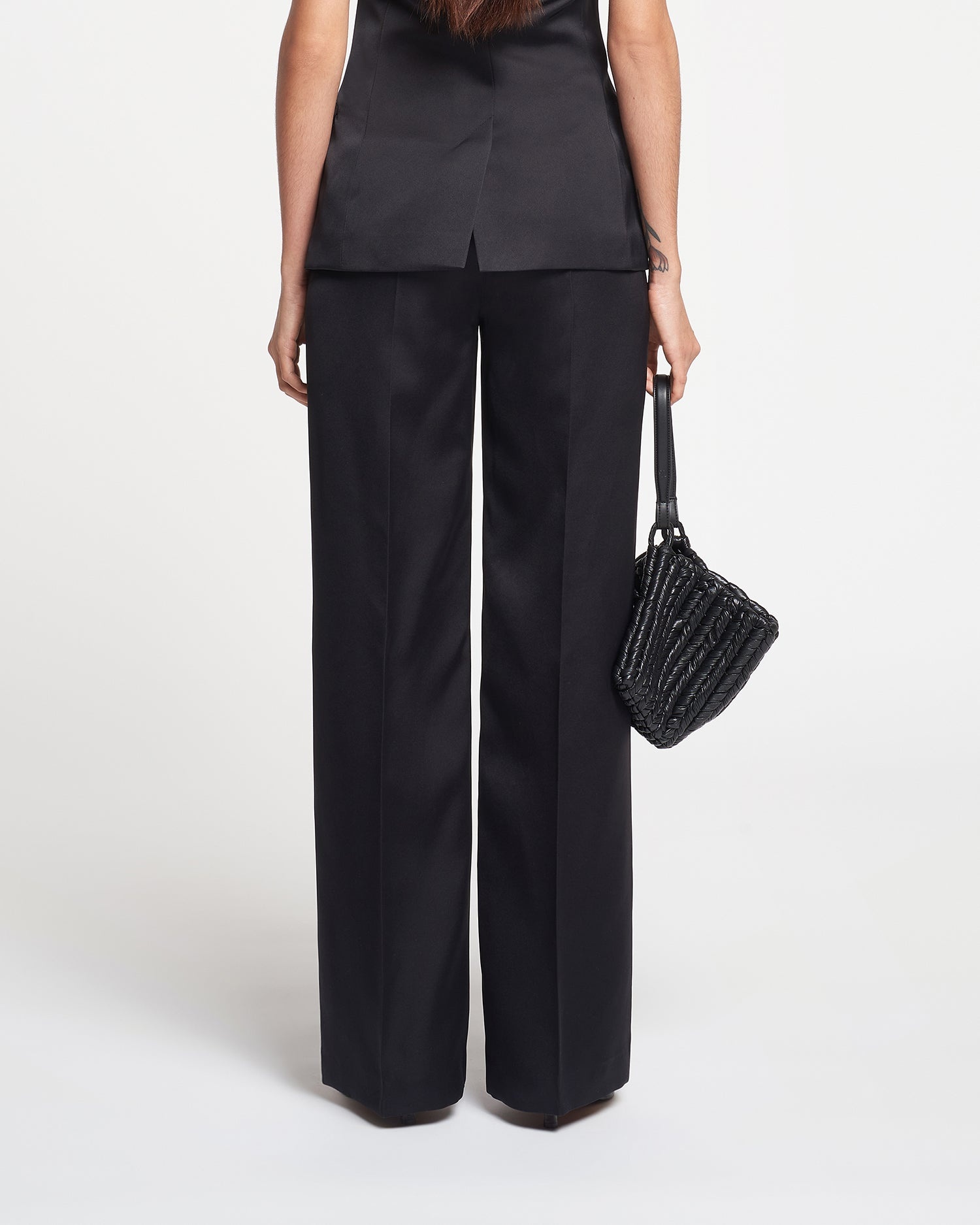 Tailored Tech-Satin Pants - 2