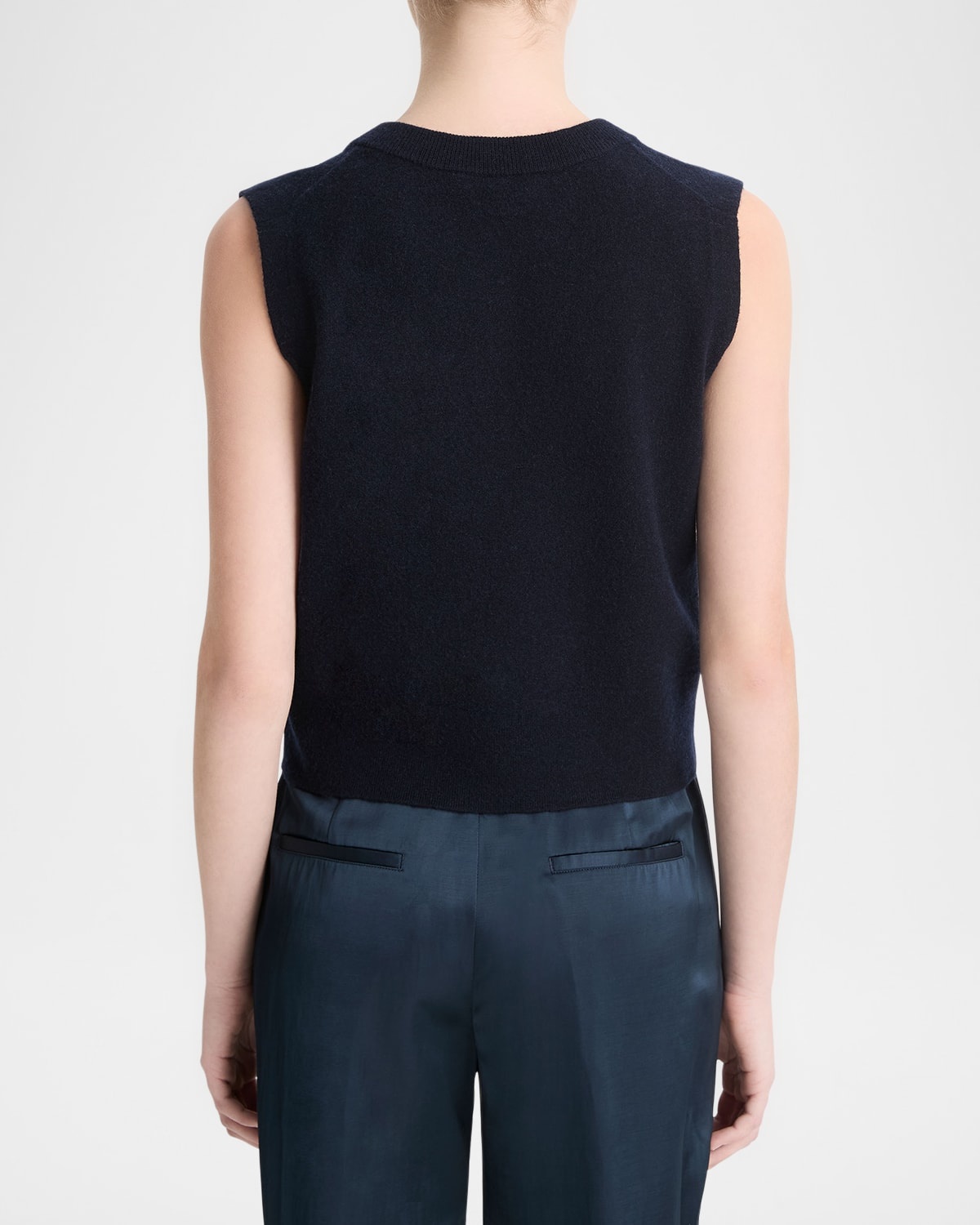 Sleeveless Henley Shell - 3