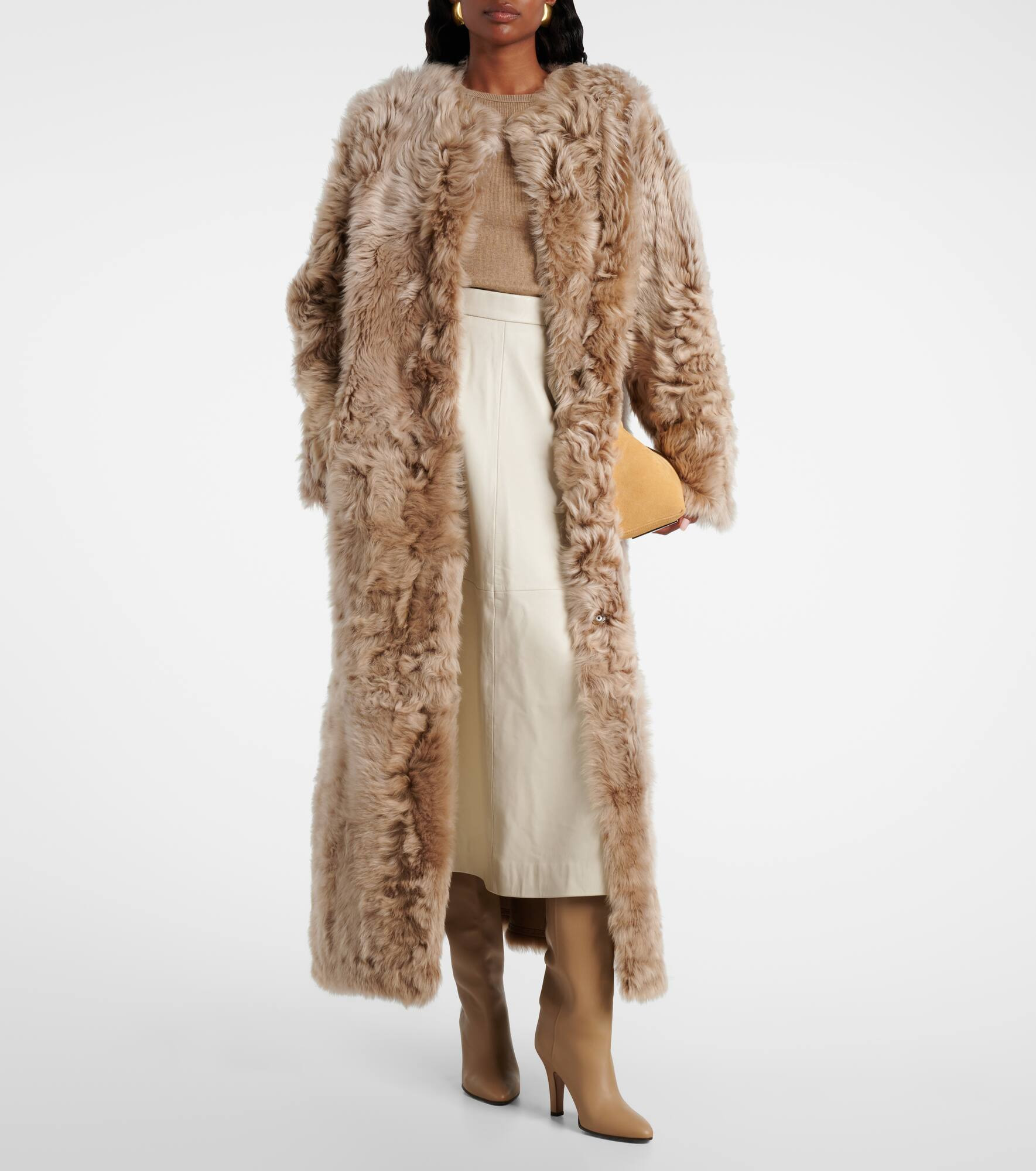 Reversible shearling coat - 2