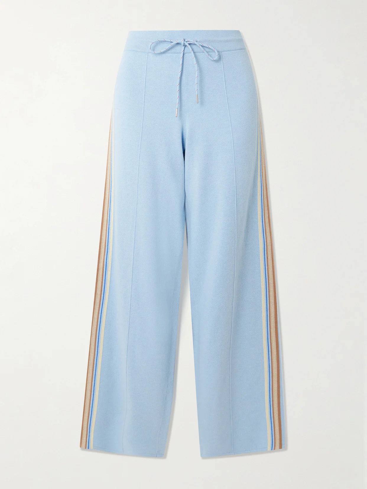 Striped Cotton-blend Track Pants - 1