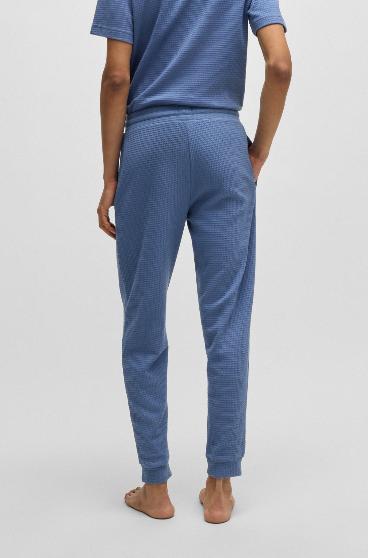 COTTON PAJAMA BOTTOMS WITH EMBROIDERED LOGO - 4