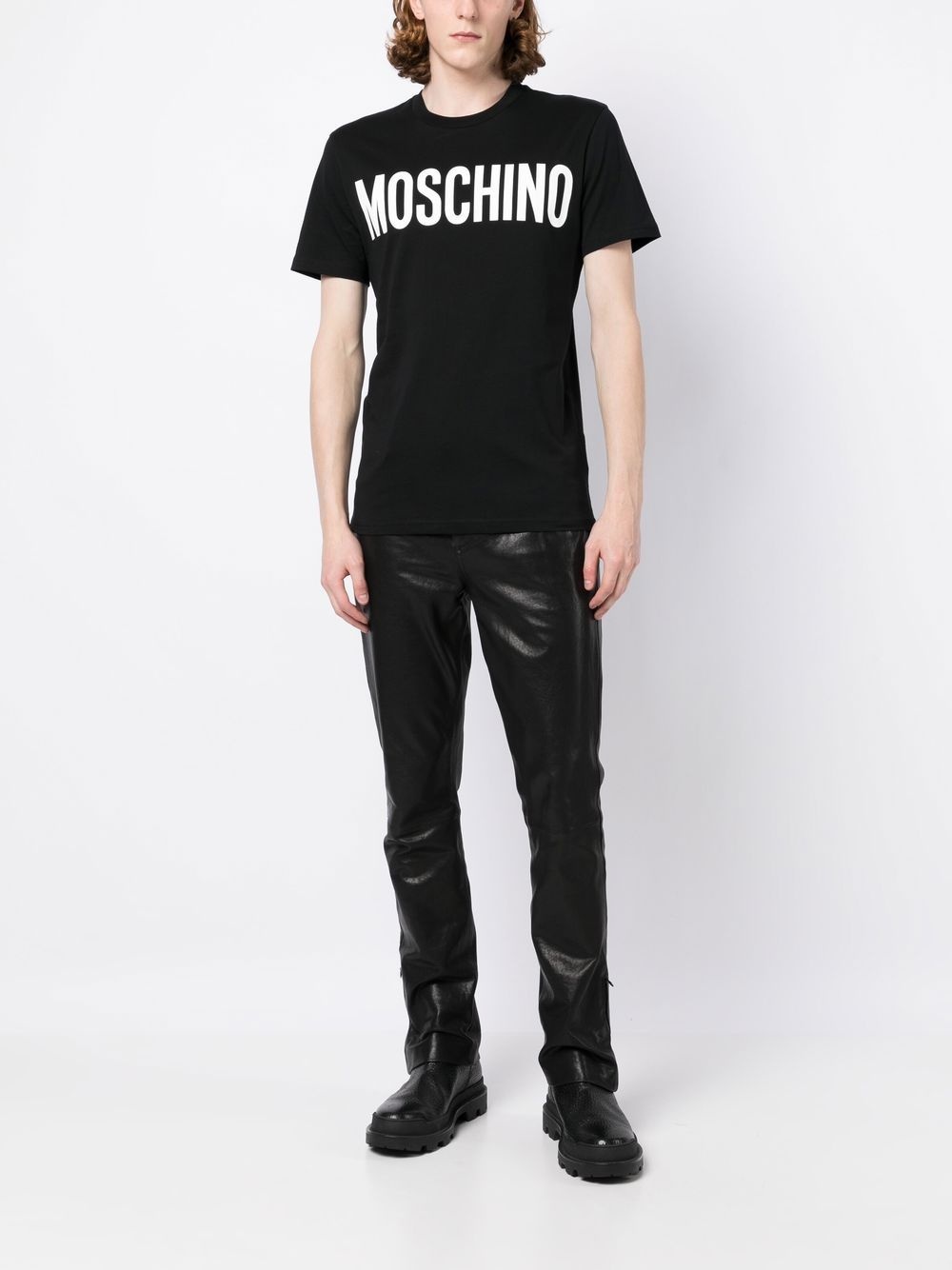 logo print cotton T-shirt - 2