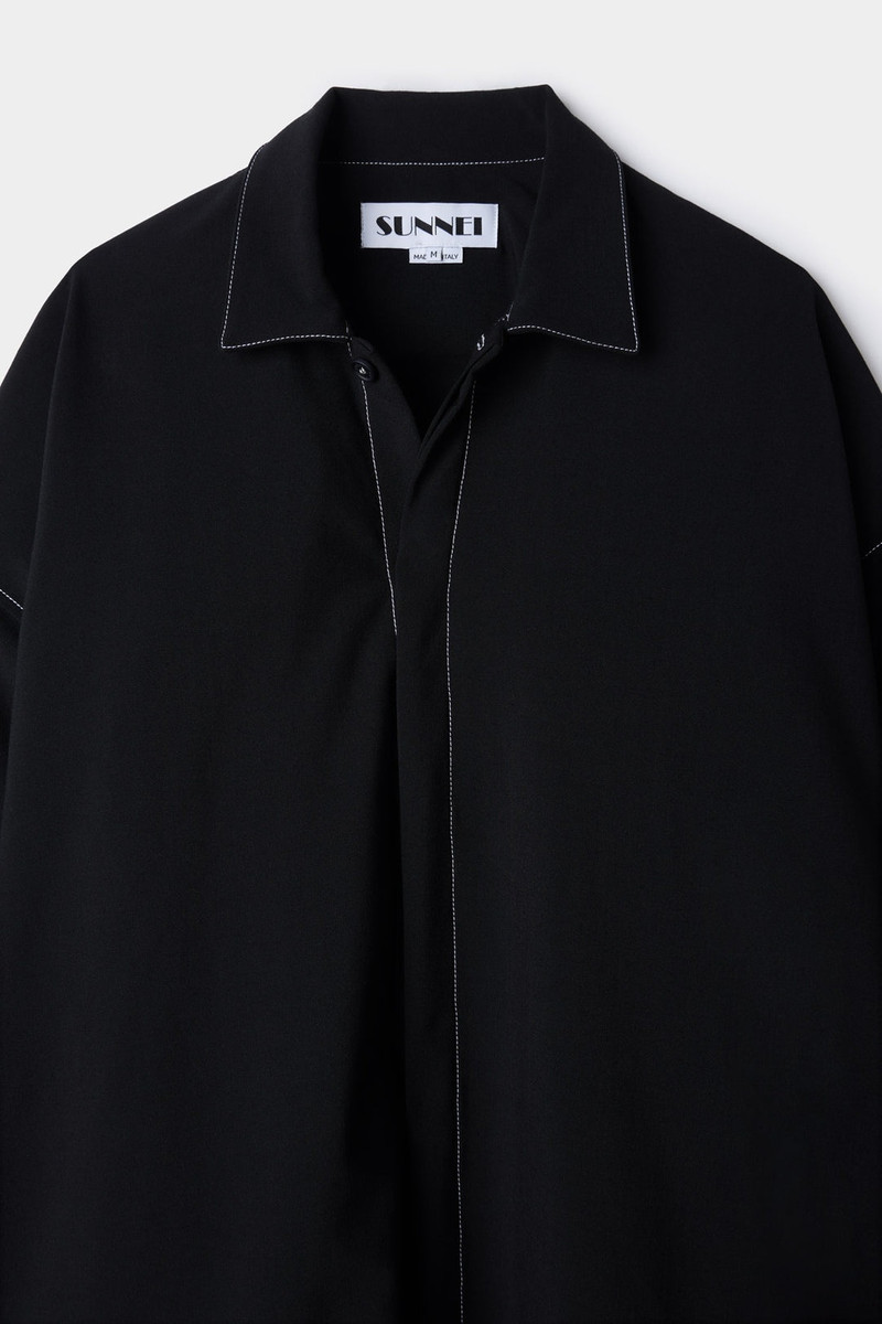 MEGA OVER SHIRT / black 6
