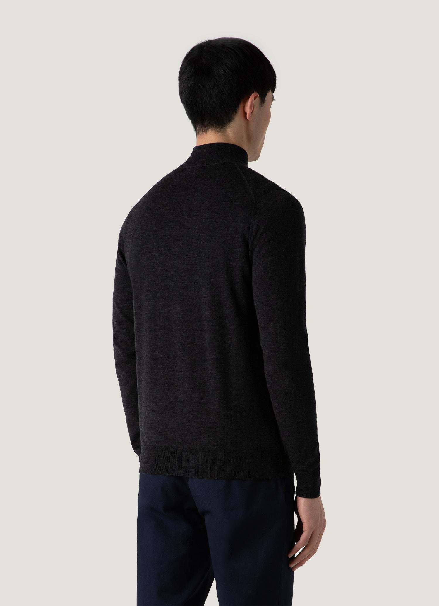 Fine Merino Wool Zip Neck - 4
