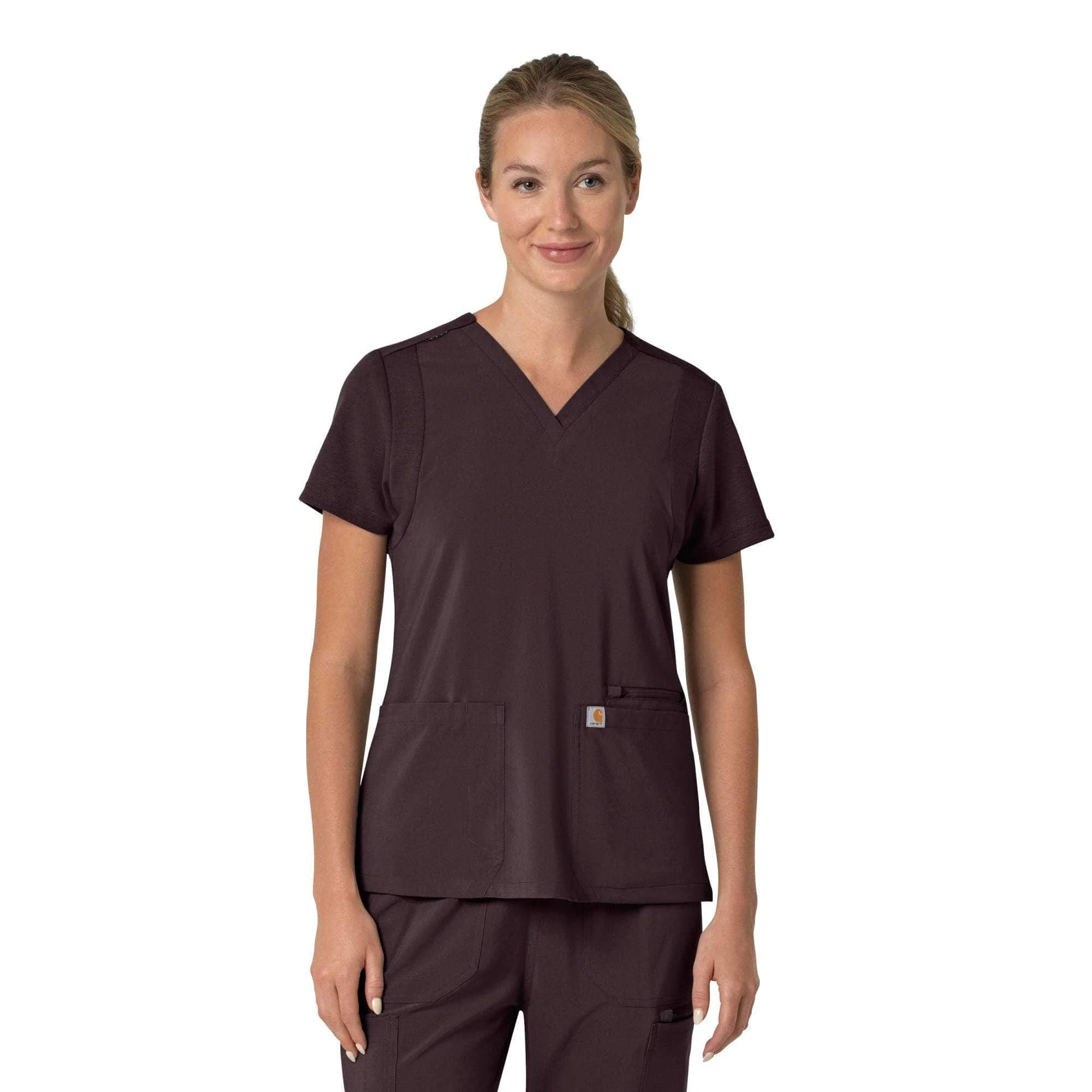 Women's Force Cross-Flex Flex Panel V-Neck Scrub Top - 1