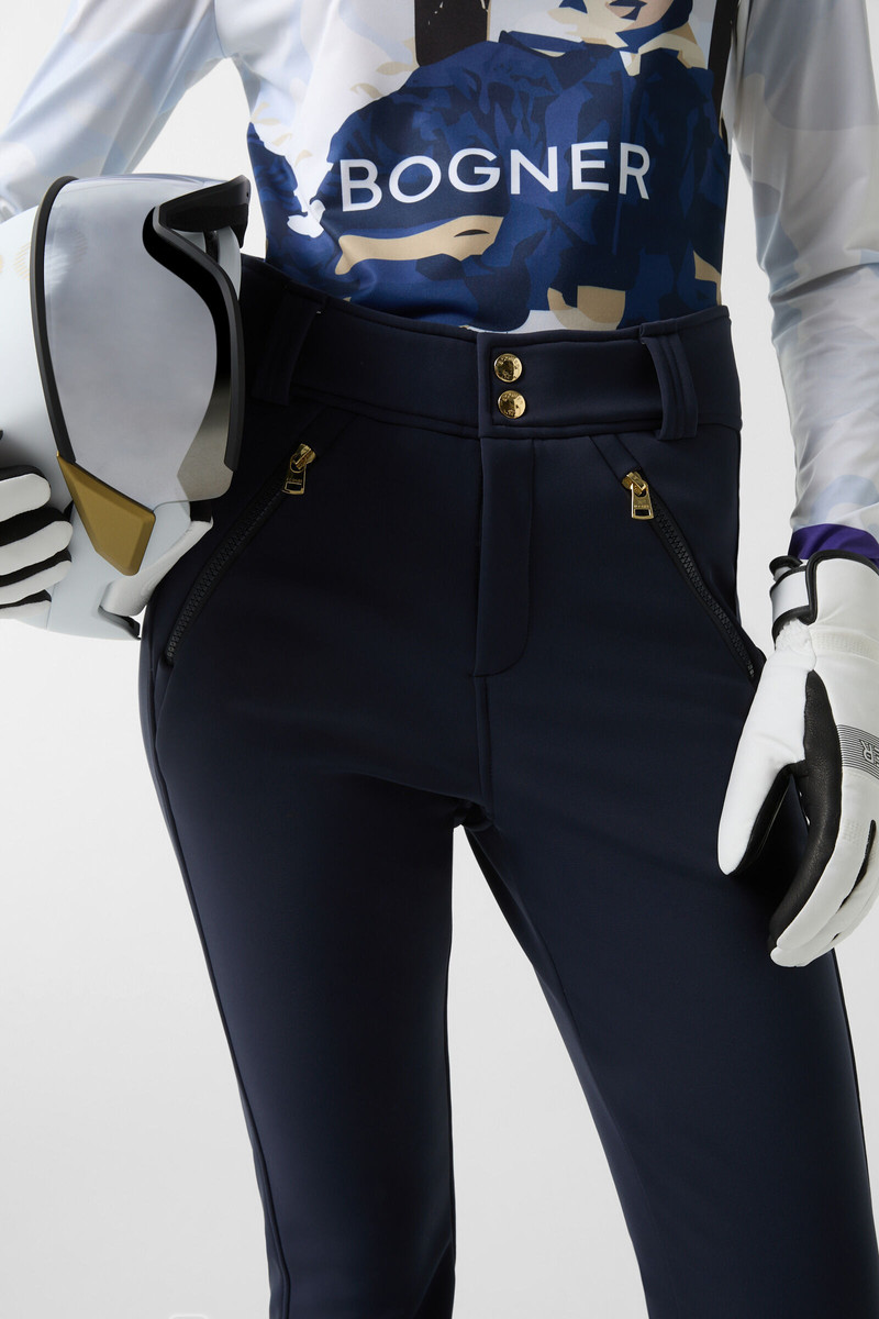 Hazel softshell ski pants in Navy blue 5
