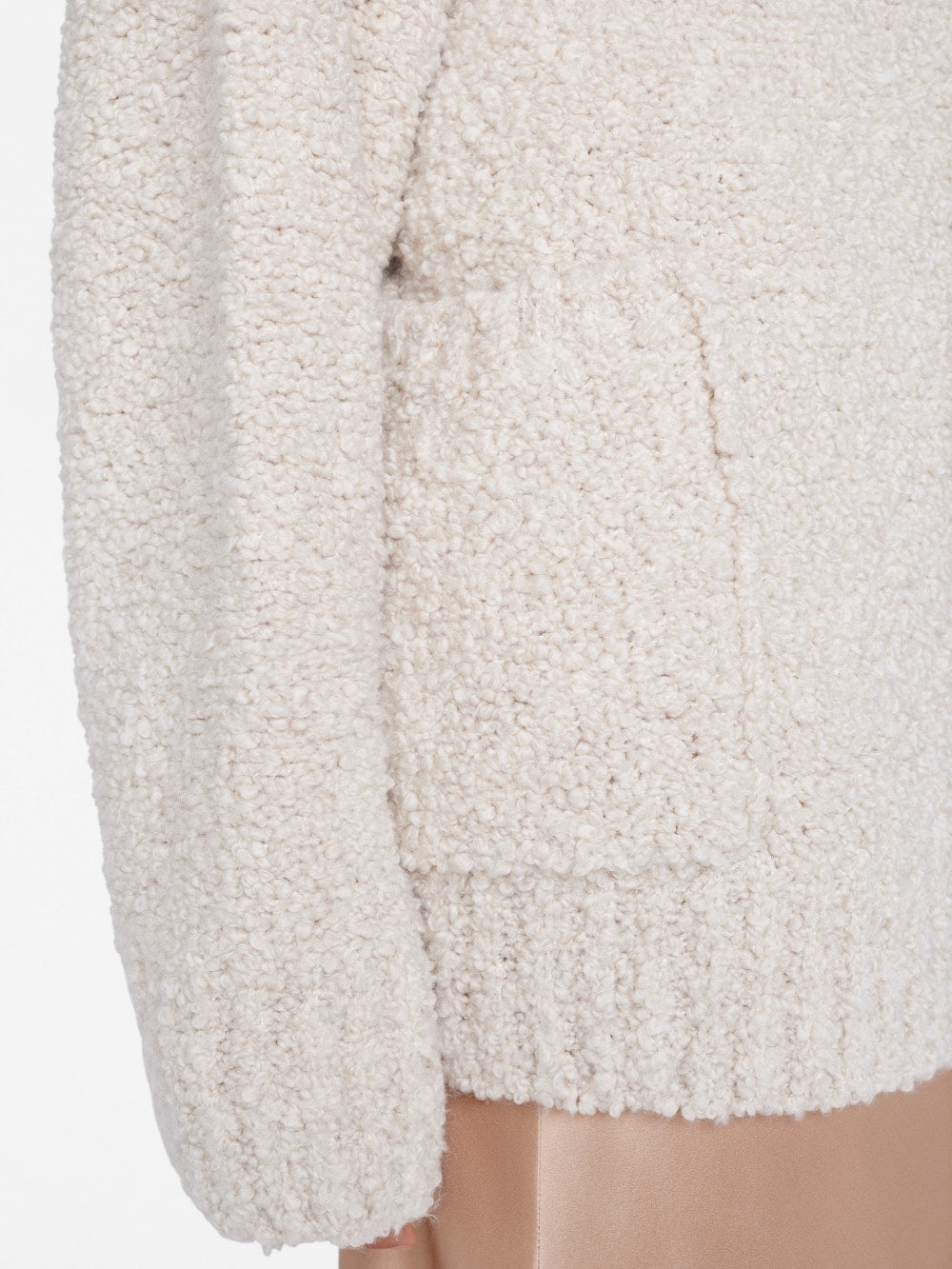 Boucle Cardi in Oatmeal Heather - 7