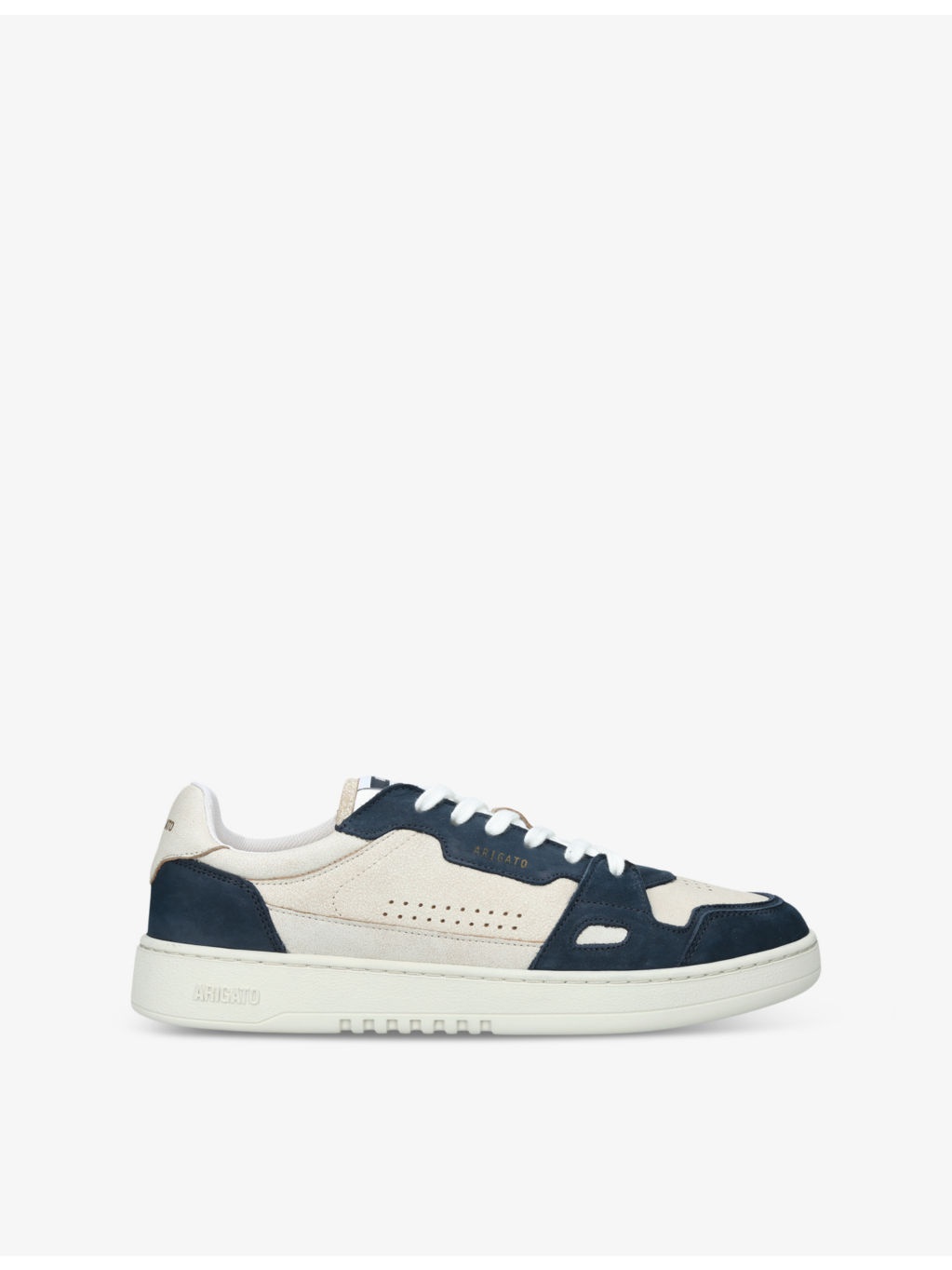 Dice leather and suede low-top trainers - 1